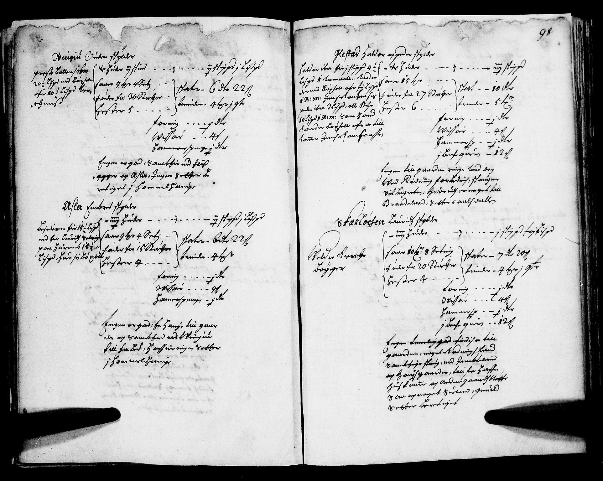 Rentekammeret inntil 1814, Realistisk ordnet avdeling, AV/RA-EA-4070/N/Nb/Nba/L0012: Hedmark fogderi, 1. del, 1669, s. 97b-98a