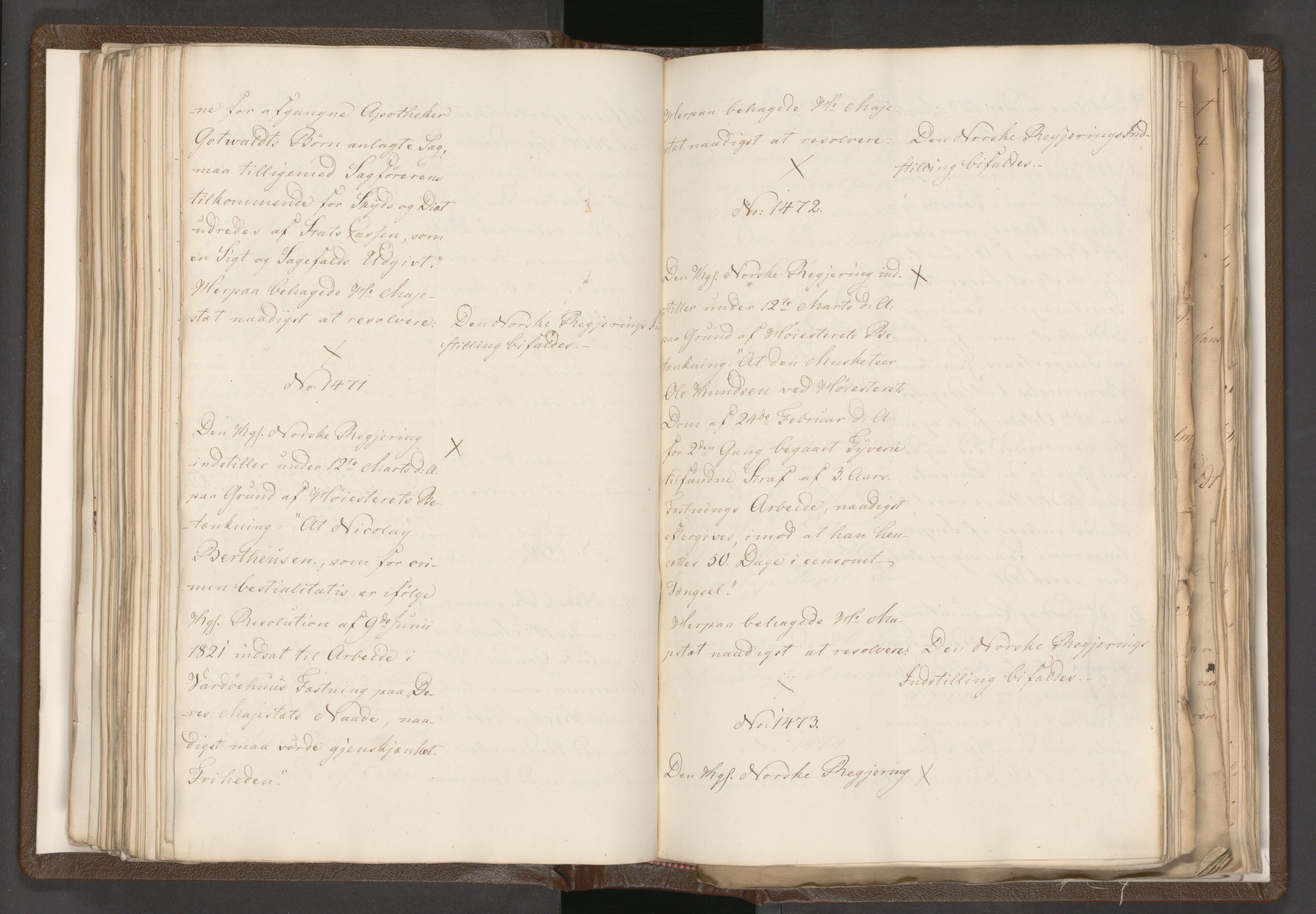 Statsrådssekretariatet, AV/RA-S-1001/A/Ab/L0018: Kgl. res. nr. 1112-1753, 1. halvår, 1824