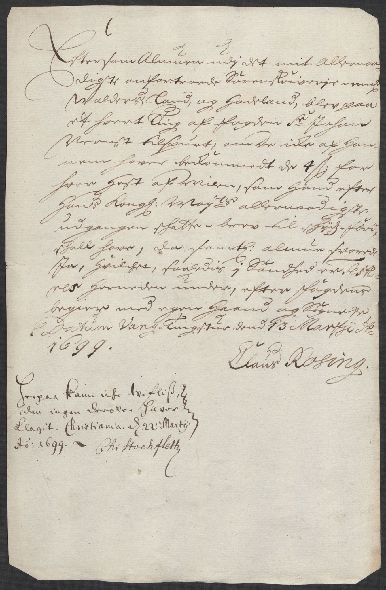 Rentekammeret inntil 1814, Reviderte regnskaper, Fogderegnskap, RA/EA-4092/R18/L1296: Fogderegnskap Hadeland, Toten og Valdres, 1698, s. 248