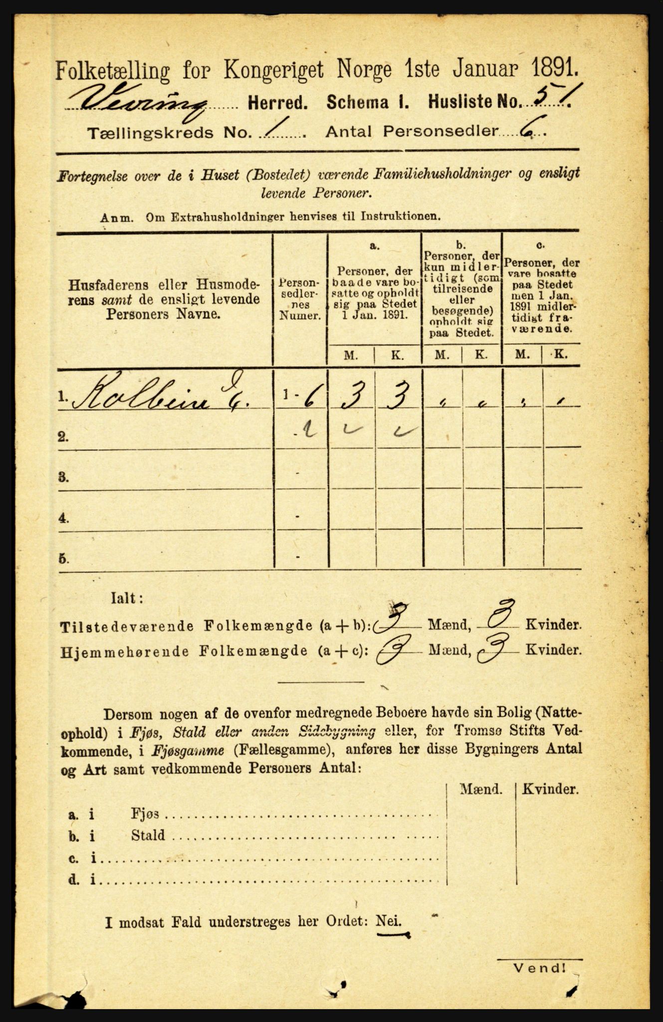 RA, Folketelling 1891 for 1434 Vevring herred, 1891, s. 64