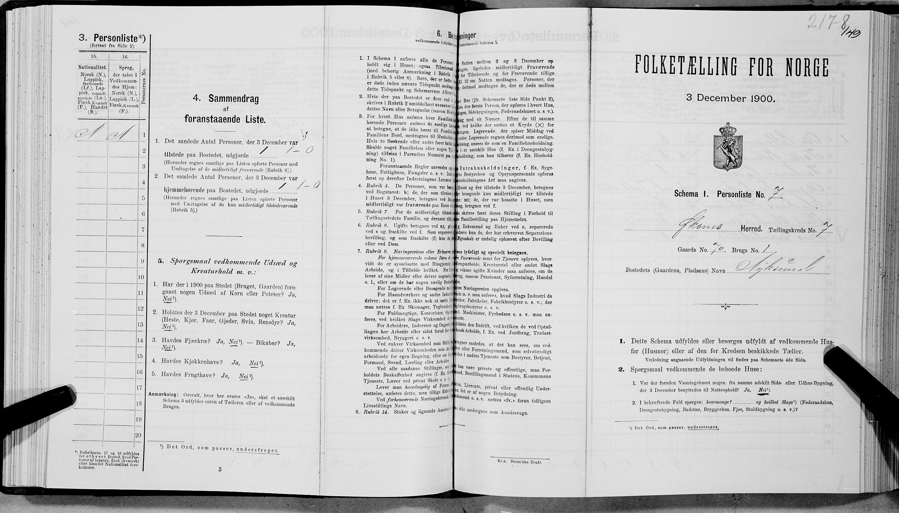 SAT, Folketelling 1900 for 1868 Øksnes herred, 1900, s. 557