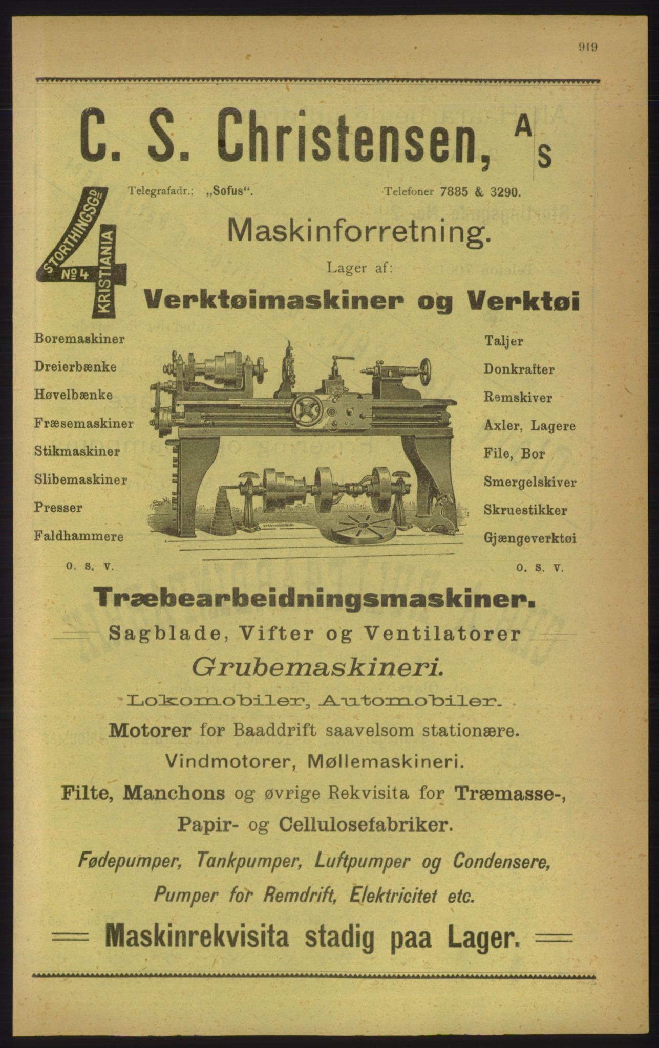 Kristiania/Oslo adressebok, PUBL/-, 1906, s. 919
