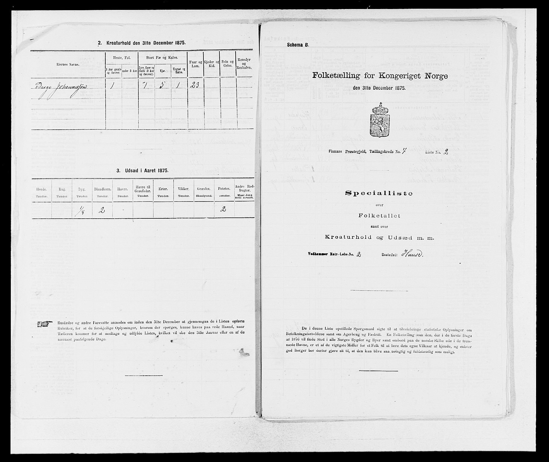 SAB, Folketelling 1875 for 1218P Finnås prestegjeld, 1875, s. 791