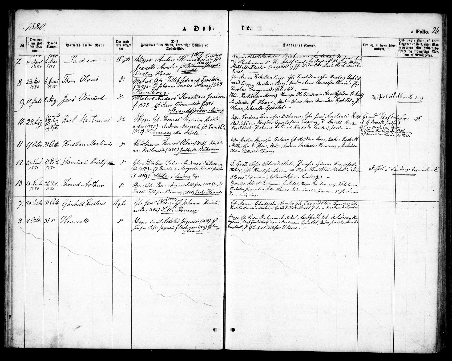 Hommedal sokneprestkontor, SAK/1111-0023/F/Fa/Faa/L0002: Ministerialbok nr. A 2, 1861-1884, s. 26