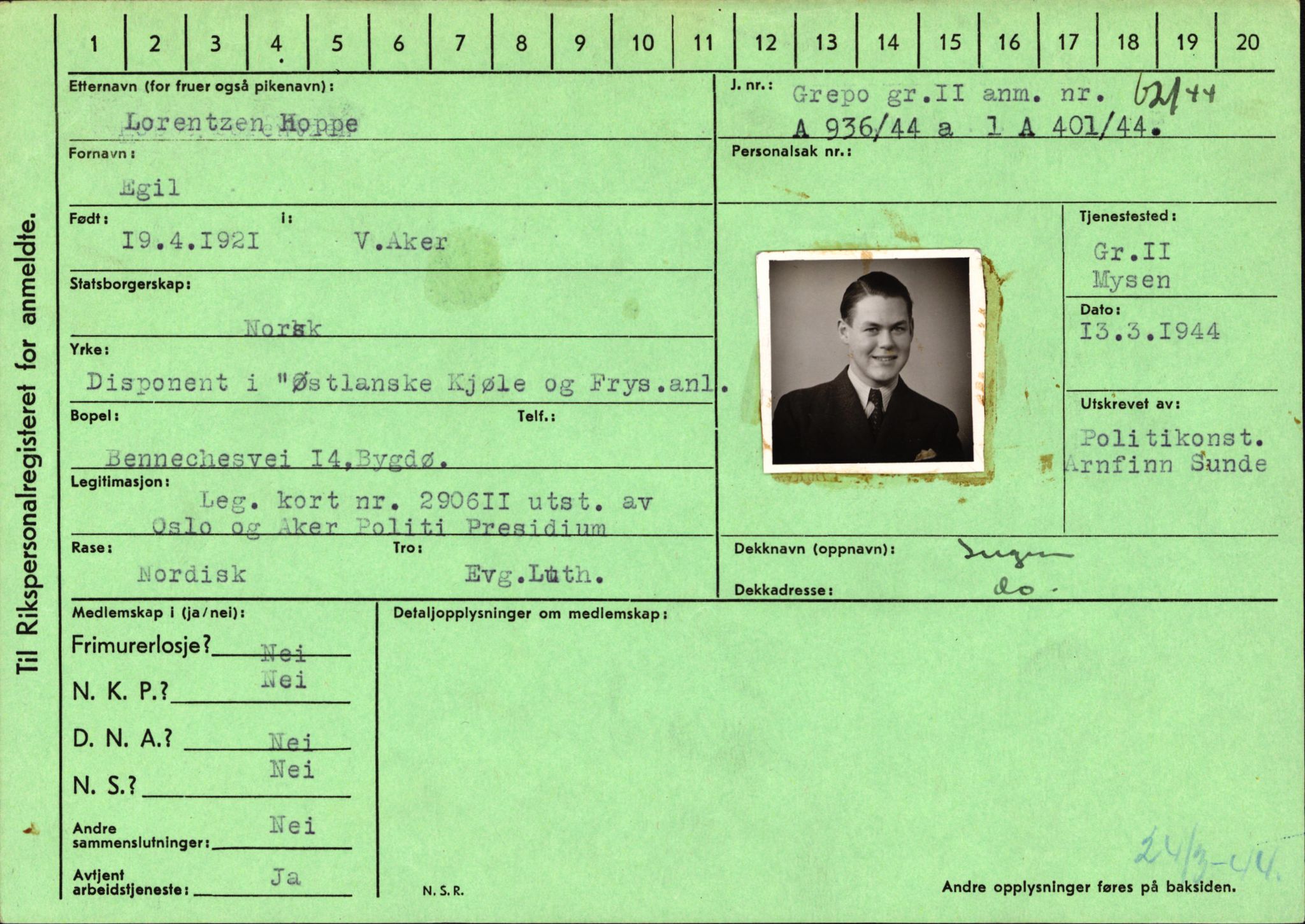 Statspolitiet - Hovedkontoret / Osloavdelingen, AV/RA-S-1329/C/Ca/L0007: Hol - Joelsen, 1943-1945, s. 839