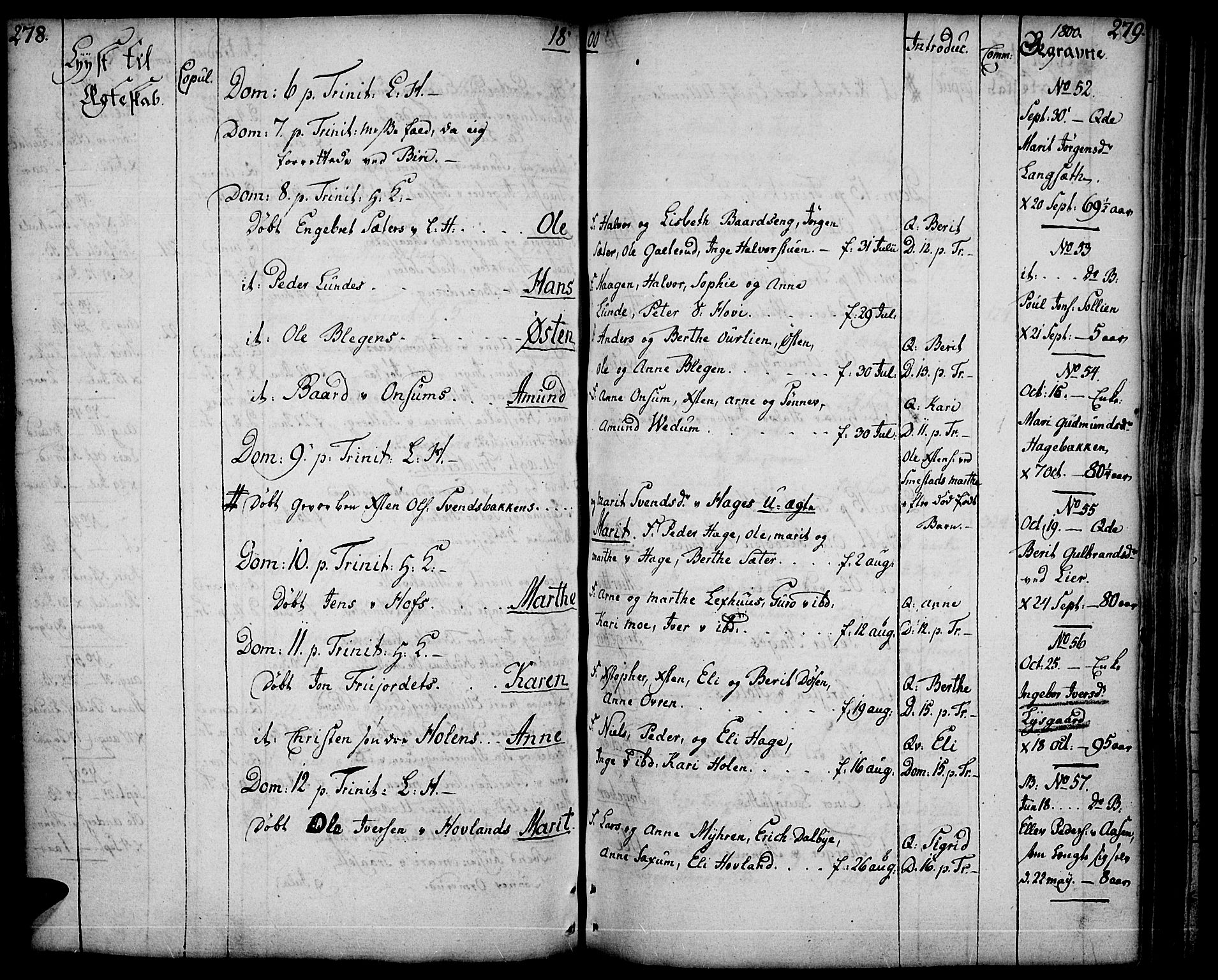Fåberg prestekontor, AV/SAH-PREST-086/H/Ha/Haa/L0002: Ministerialbok nr. 2, 1775-1818, s. 278-279