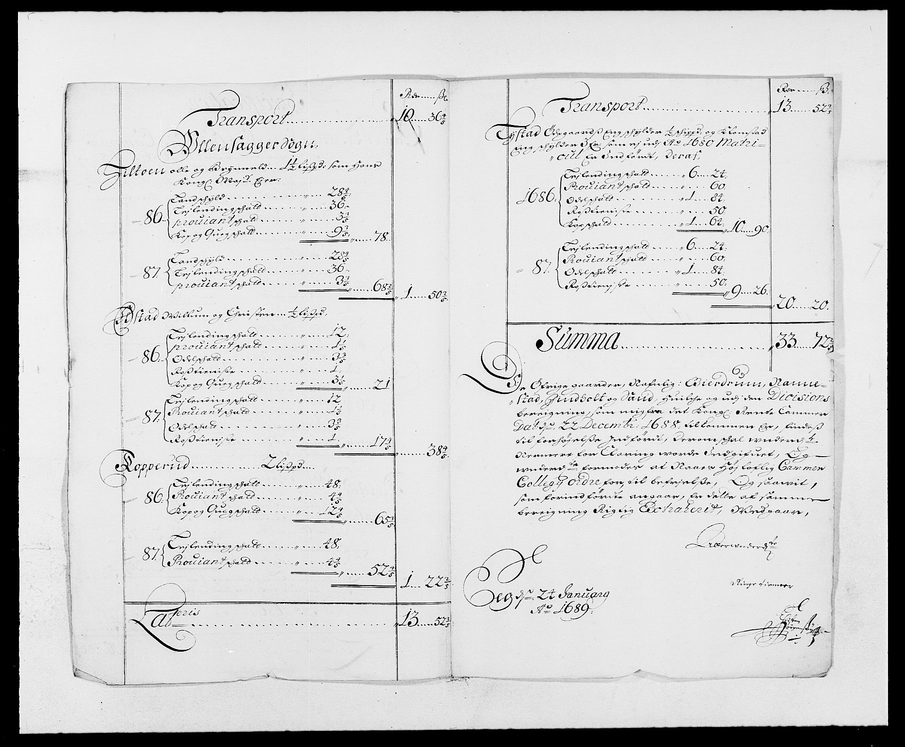 Rentekammeret inntil 1814, Reviderte regnskaper, Fogderegnskap, RA/EA-4092/R12/L0700: Fogderegnskap Øvre Romerike, 1687-1688, s. 445