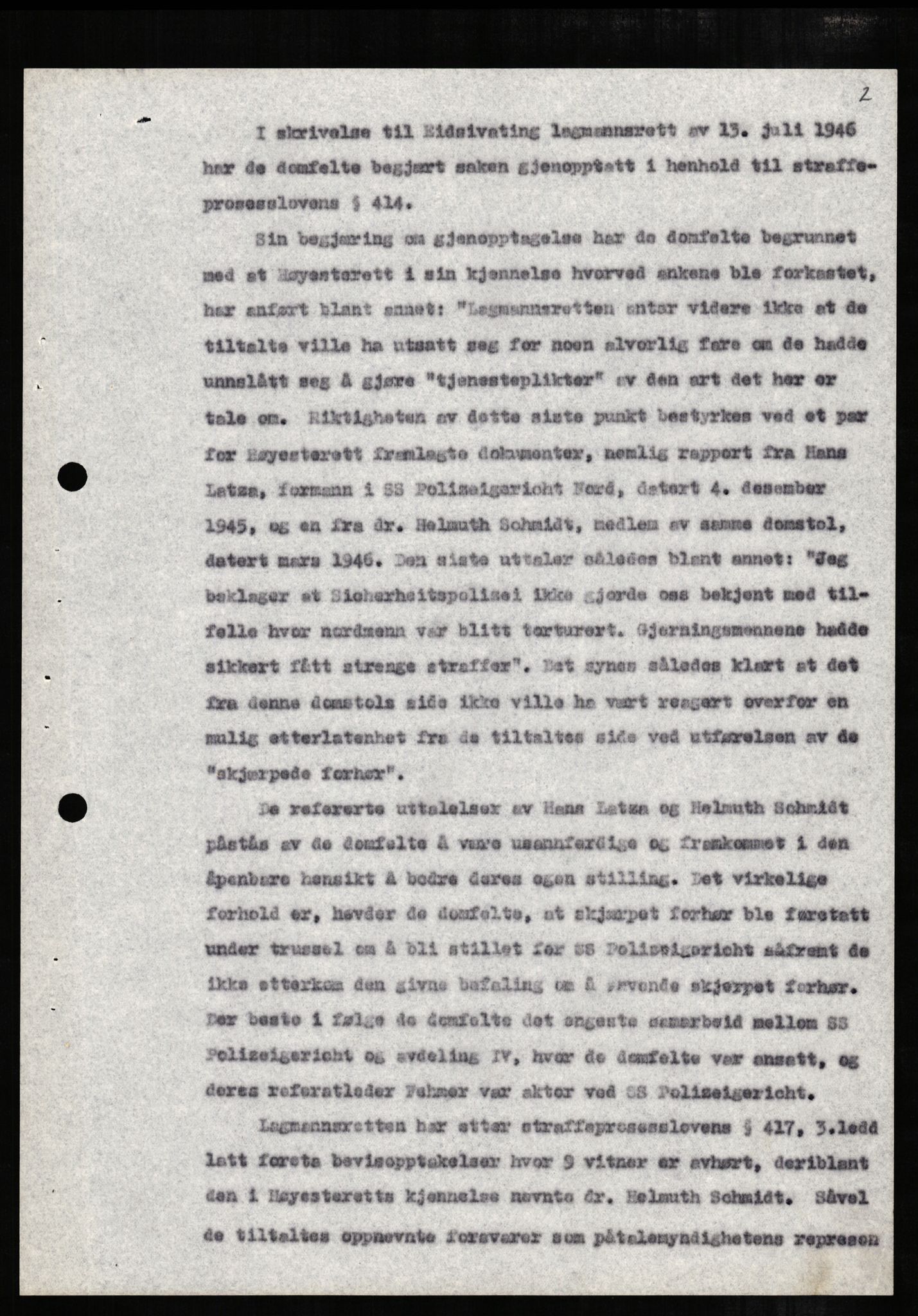 Forsvaret, Forsvarets overkommando II, RA/RAFA-3915/D/Db/L0004: CI Questionaires. Tyske okkupasjonsstyrker i Norge. Tyskere., 1945-1946, s. 390
