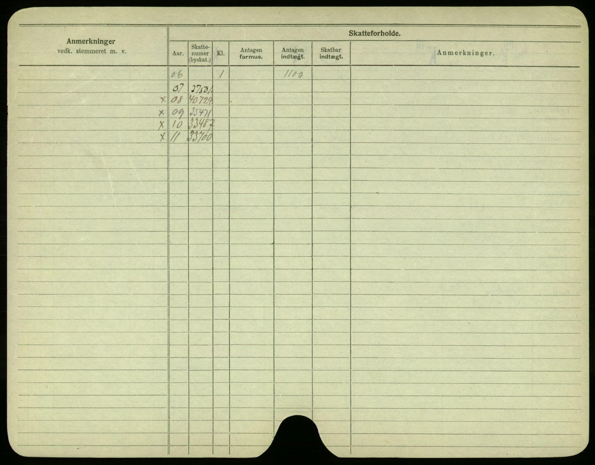 Oslo folkeregister, Registerkort, AV/SAO-A-11715/F/Fa/Fac/L0005: Menn, 1906-1914, s. 532b