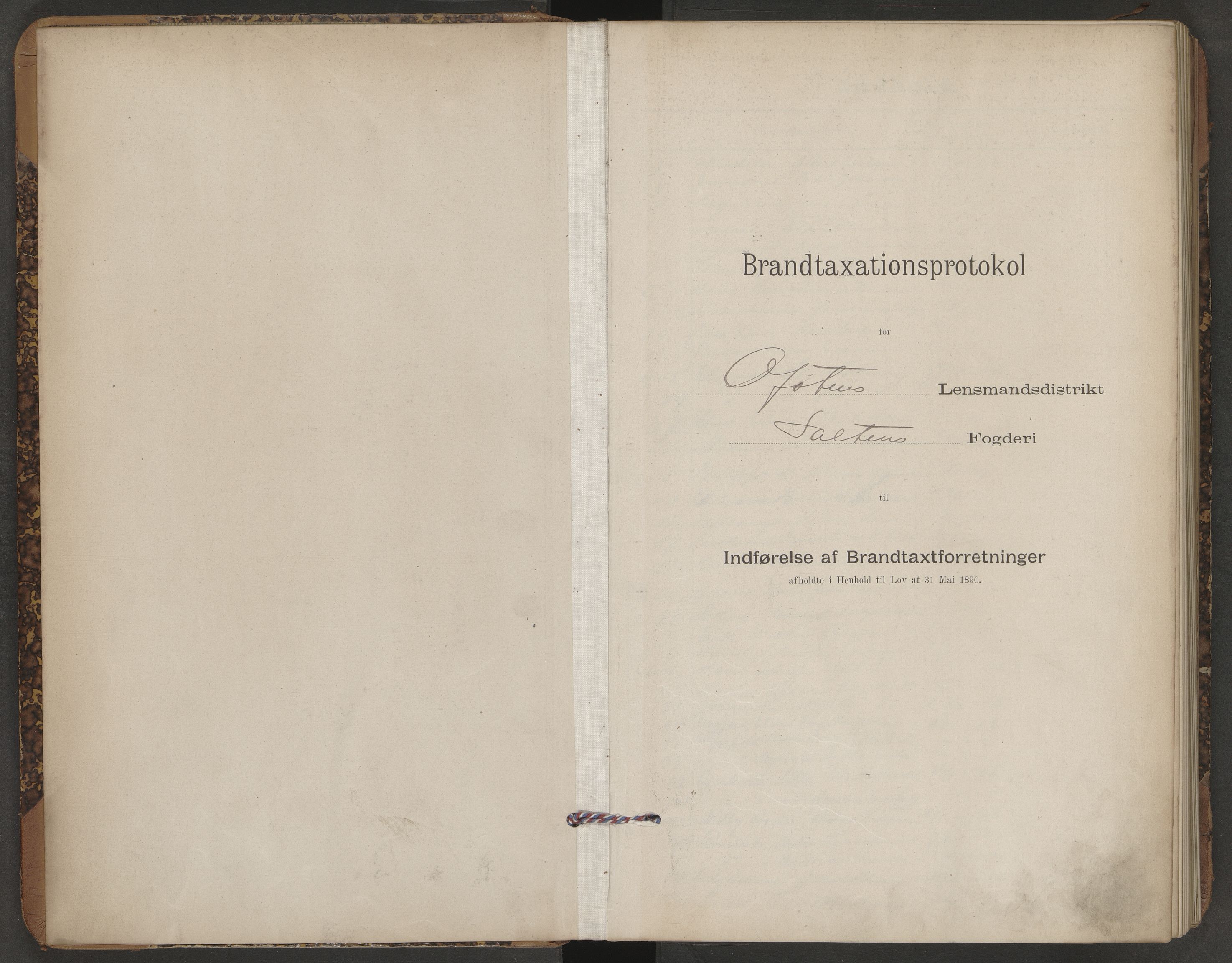 Evenes lensmannskontor, AV/SAT-A-5684/1/12/12b/L0003: Branntakstprotokoll-skjema, 1901-1904