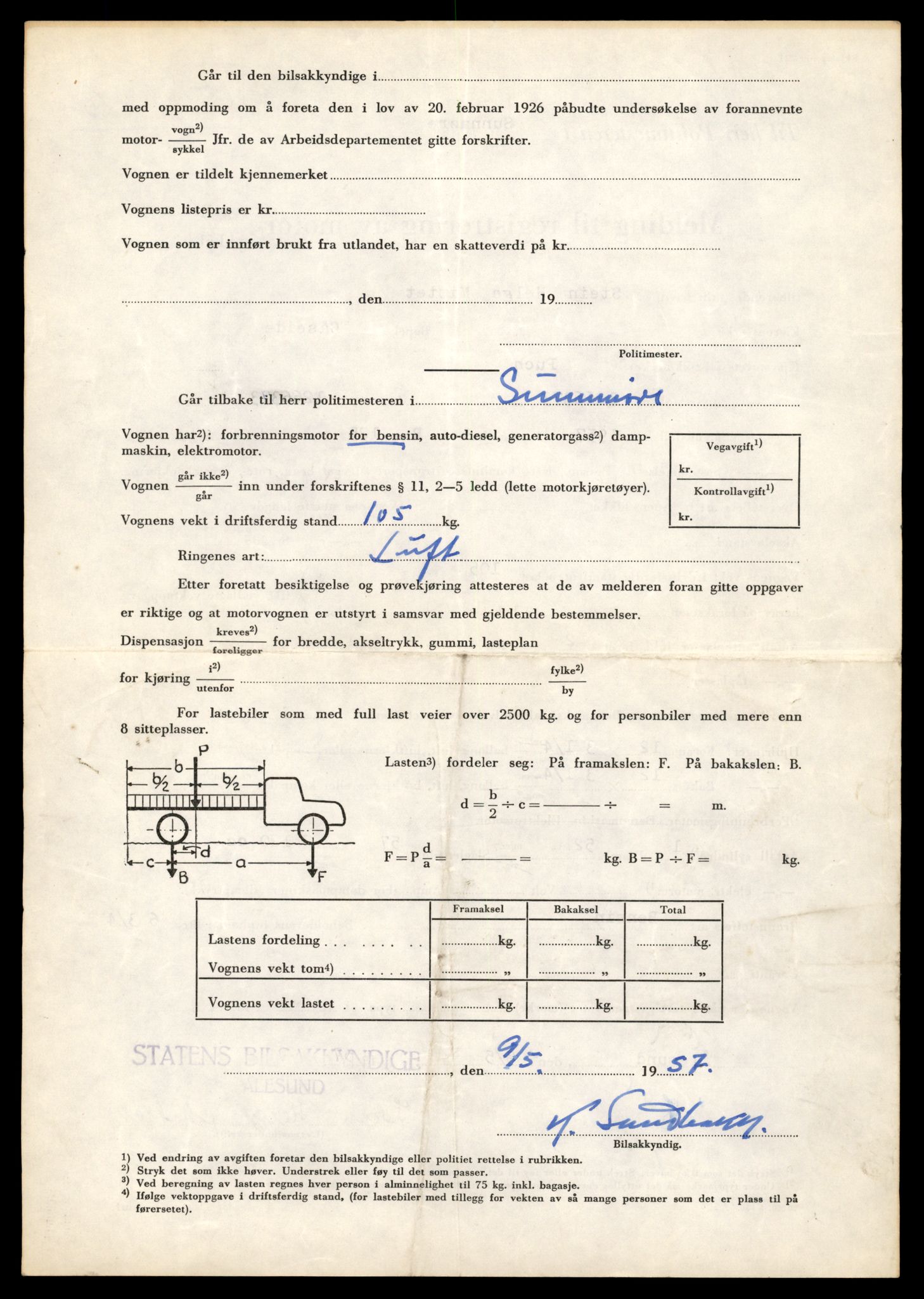 Møre og Romsdal vegkontor - Ålesund trafikkstasjon, AV/SAT-A-4099/F/Fe/L0040: Registreringskort for kjøretøy T 13531 - T 13709, 1927-1998, s. 1445