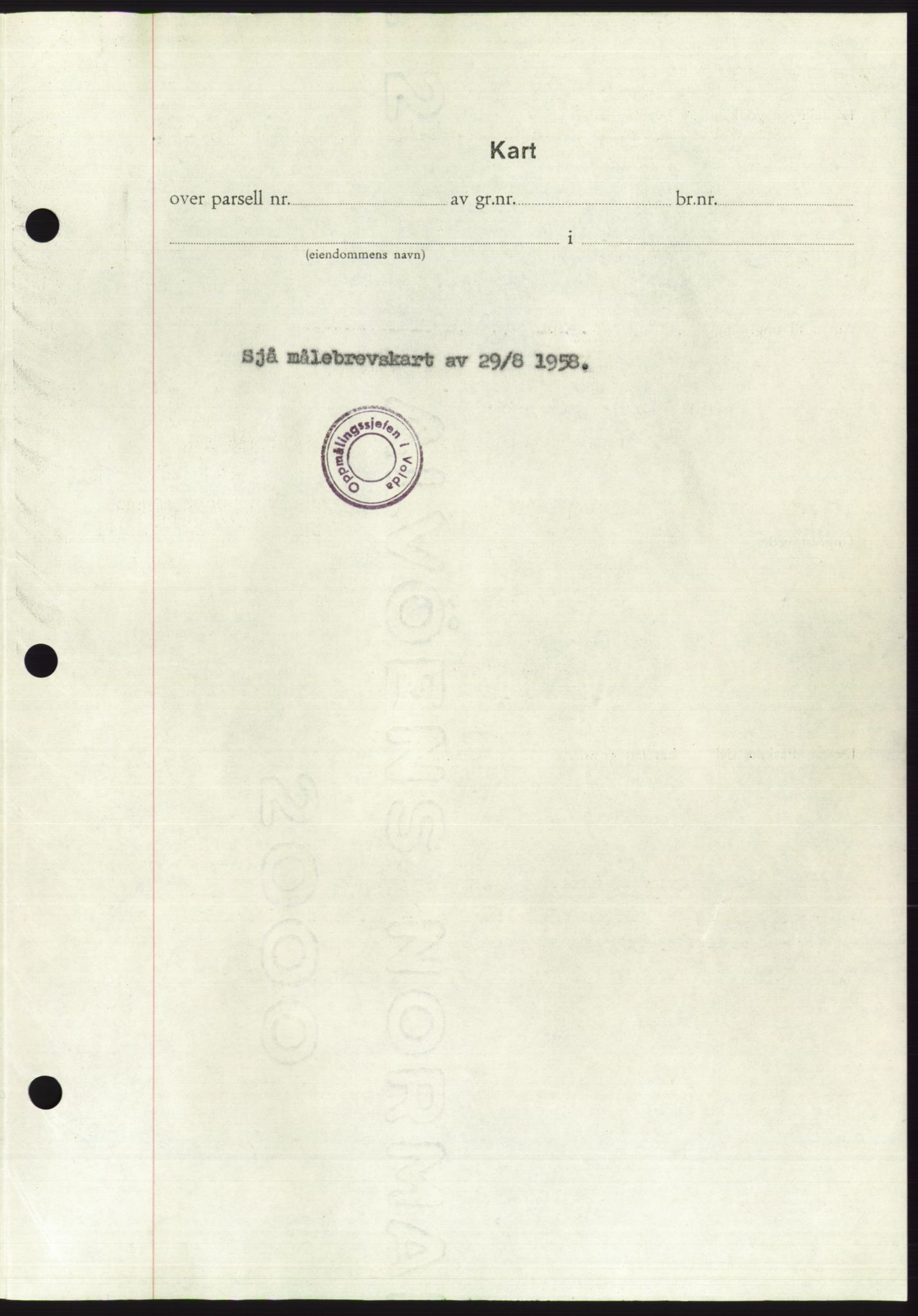 Søre Sunnmøre sorenskriveri, AV/SAT-A-4122/1/2/2C/L0110: Pantebok nr. 36A, 1958-1958, Dagboknr: 2249/1958