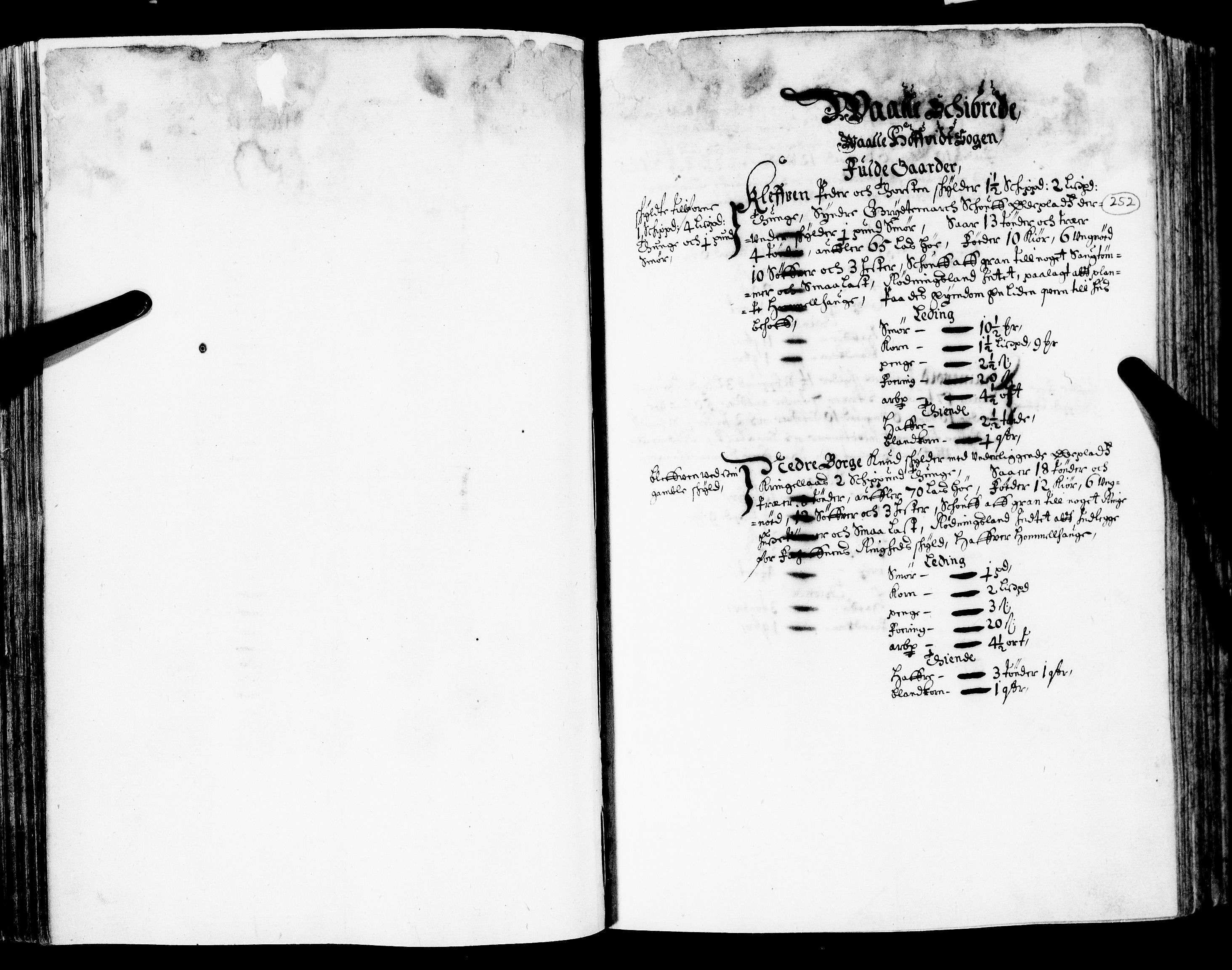 Rentekammeret inntil 1814, Realistisk ordnet avdeling, AV/RA-EA-4070/N/Nb/Nba/L0020: Tønsberg len, 2. del, 1668, s. 251b-252a