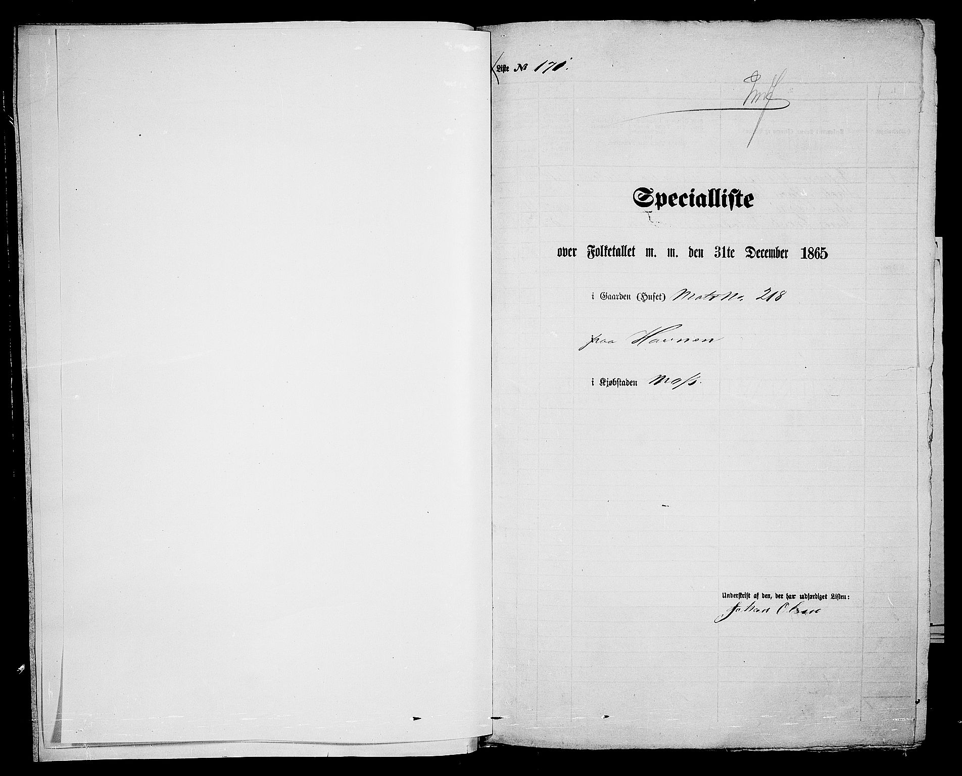 RA, Folketelling 1865 for 0104B Moss prestegjeld, Moss kjøpstad, 1865, s. 357