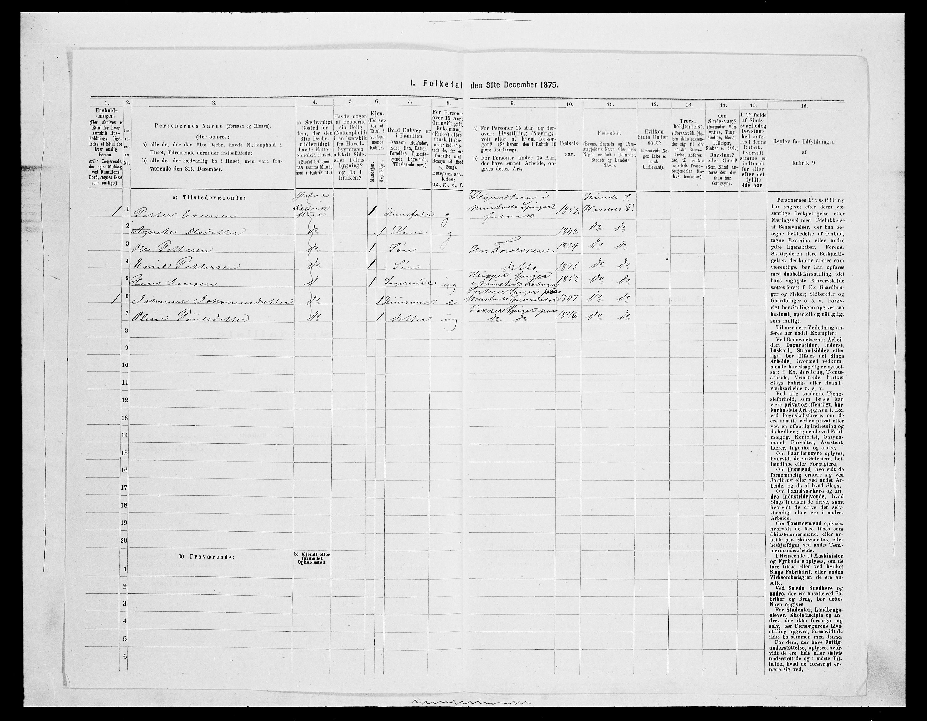 SAH, Folketelling 1875 for 0527L Vardal prestegjeld, Vardal sokn og Hunn sokn, 1875, s. 963