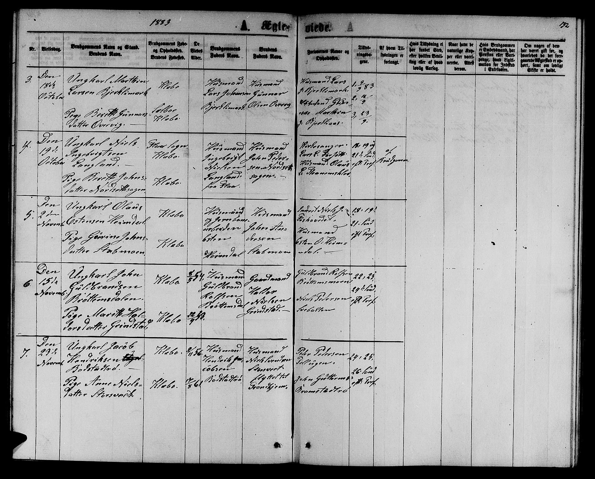 Ministerialprotokoller, klokkerbøker og fødselsregistre - Sør-Trøndelag, SAT/A-1456/618/L0451: Klokkerbok nr. 618C02, 1865-1883, s. 132