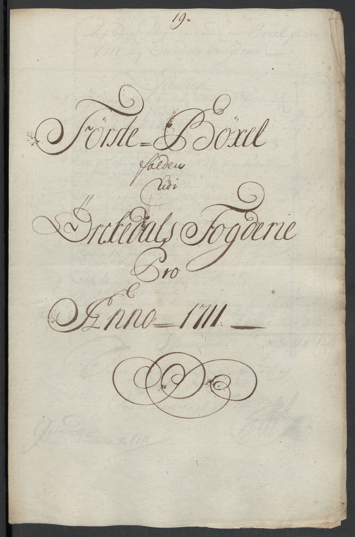 Rentekammeret inntil 1814, Reviderte regnskaper, Fogderegnskap, RA/EA-4092/R60/L3961: Fogderegnskap Orkdal og Gauldal, 1711, s. 228