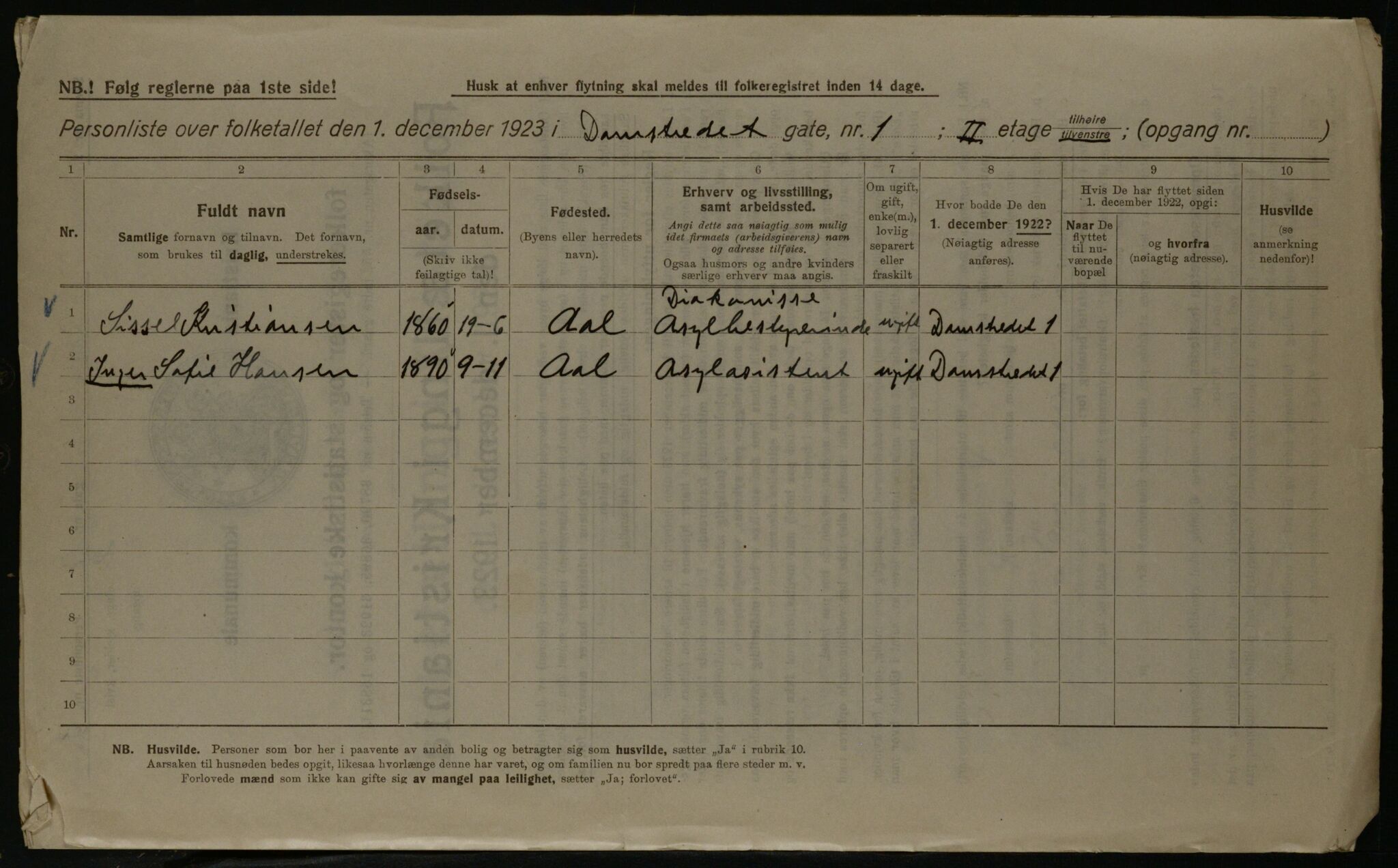 OBA, Kommunal folketelling 1.12.1923 for Kristiania, 1923, s. 16199