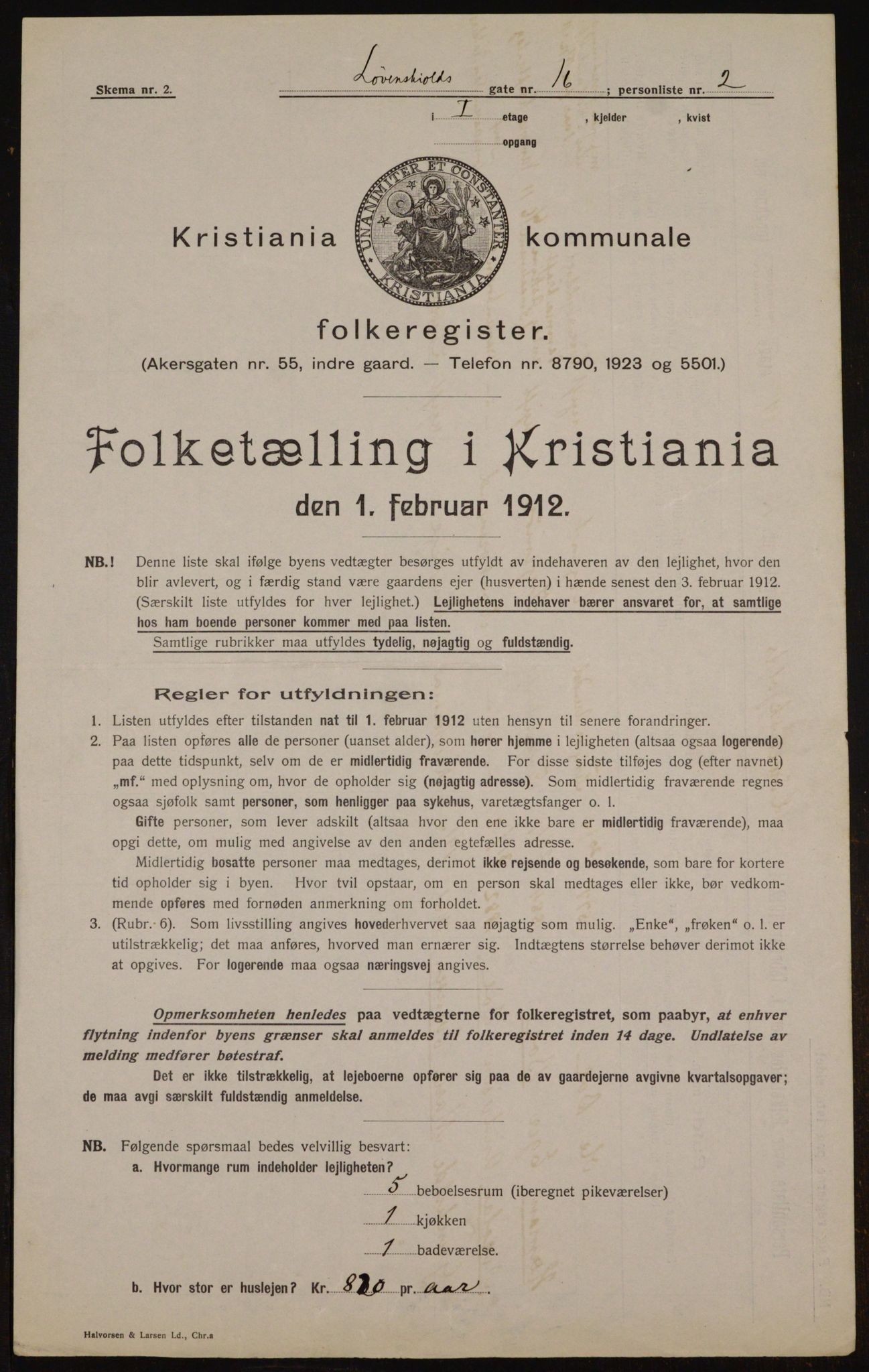 OBA, Kommunal folketelling 1.2.1912 for Kristiania, 1912, s. 59427