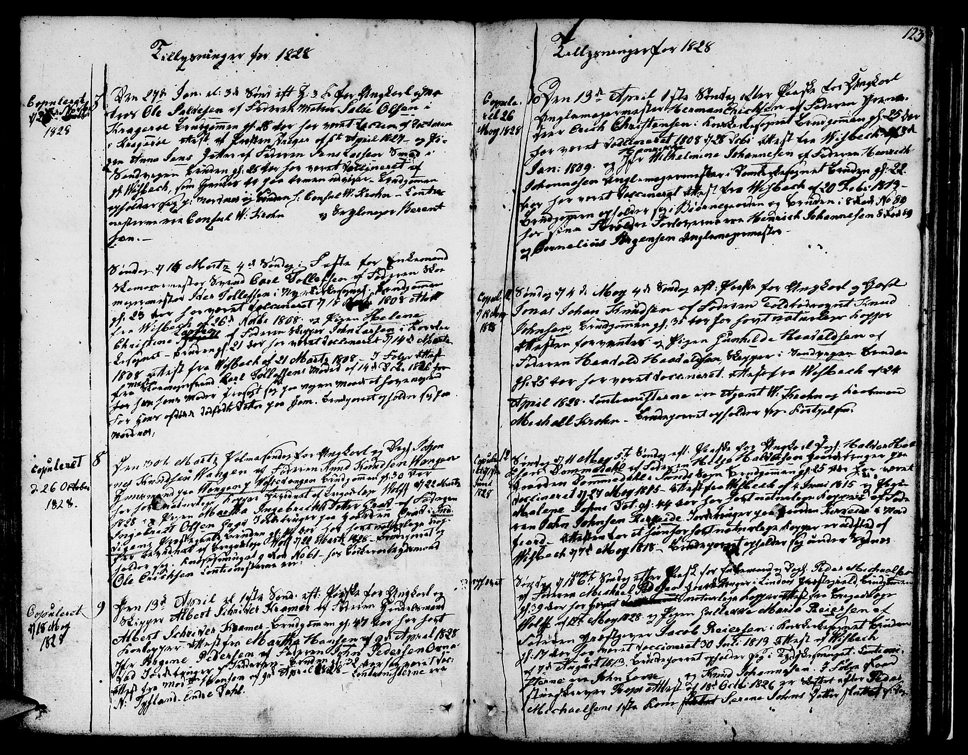 Nykirken Sokneprestembete, SAB/A-77101/H/Hab: Klokkerbok nr. A 2, 1782-1847, s. 123