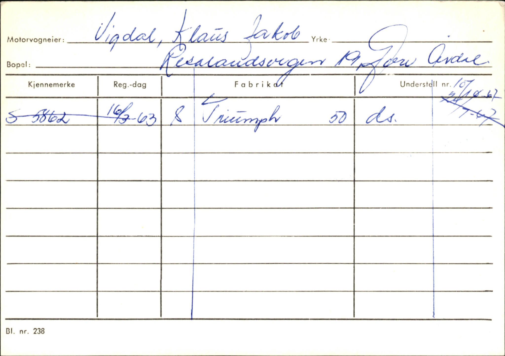 Statens vegvesen, Sogn og Fjordane vegkontor, AV/SAB-A-5301/4/F/L0146: Registerkort Årdal R-Å samt diverse kort, 1945-1975, s. 1200