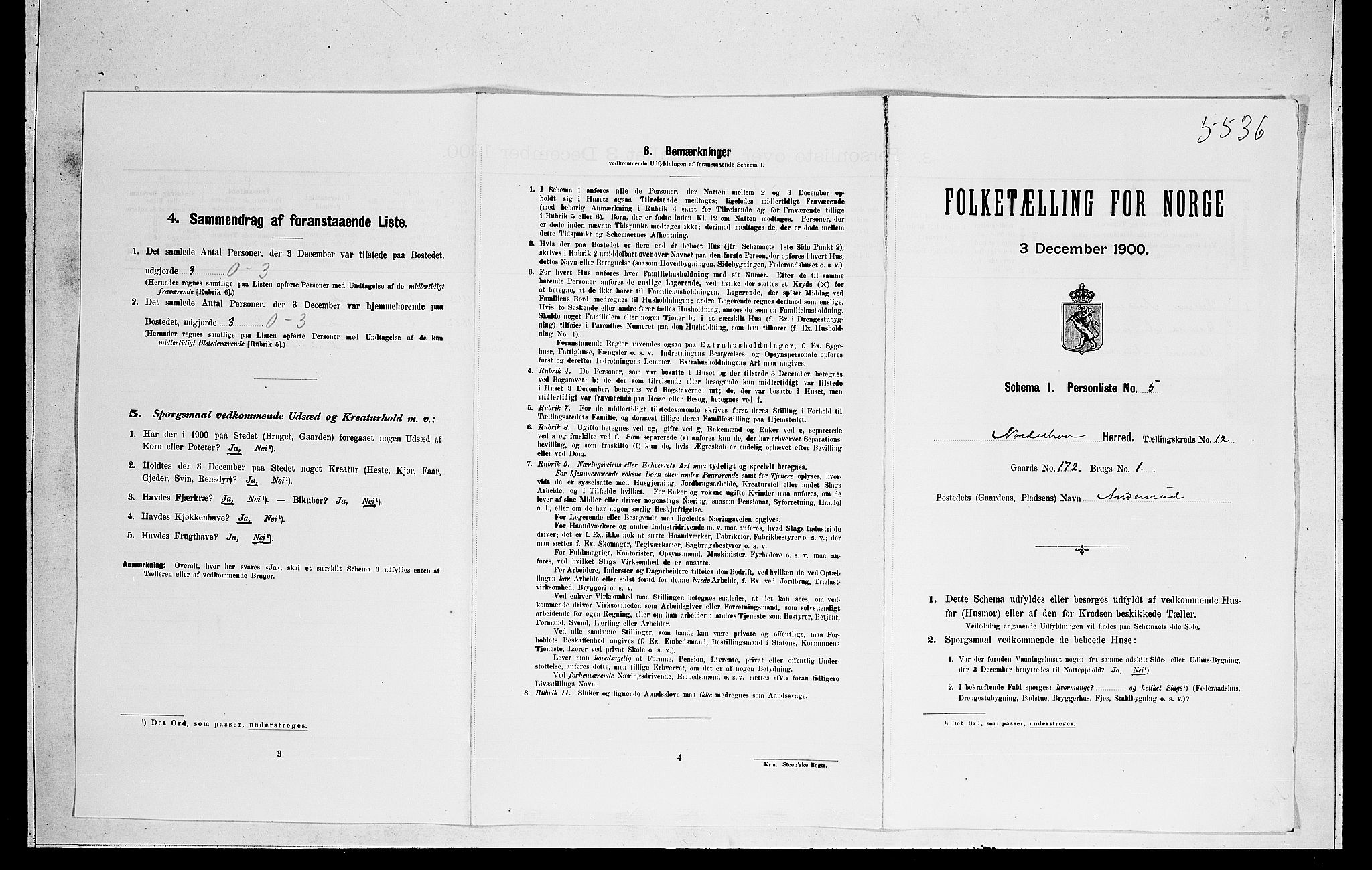 RA, Folketelling 1900 for 0613 Norderhov herred, 1900, s. 2649