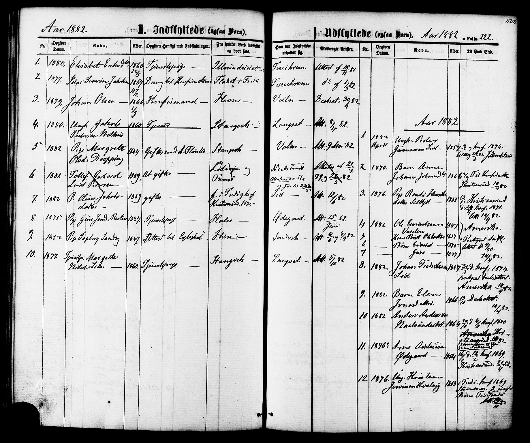 Ministerialprotokoller, klokkerbøker og fødselsregistre - Møre og Romsdal, SAT/A-1454/587/L0999: Ministerialbok nr. 587A01, 1864-1886, s. 222