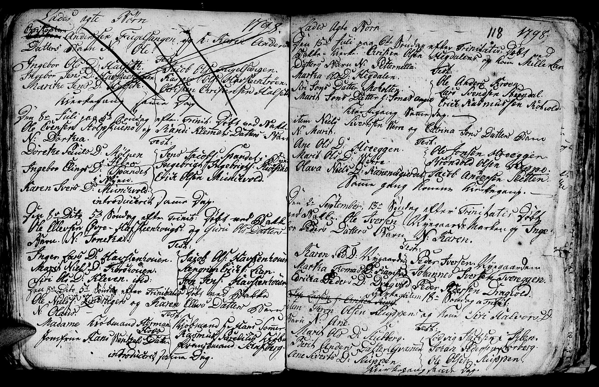 Ministerialprotokoller, klokkerbøker og fødselsregistre - Sør-Trøndelag, SAT/A-1456/606/L0305: Klokkerbok nr. 606C01, 1757-1819, s. 118