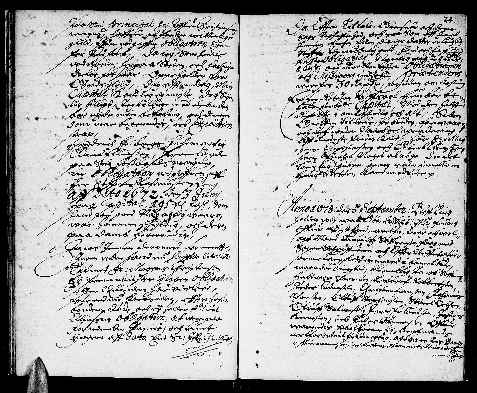 Finnmark sorenskriveri, AV/SATØ-S-0053/F/Fa/L0016: Justisprotokoller, 1678-1679, s. 23b-24a