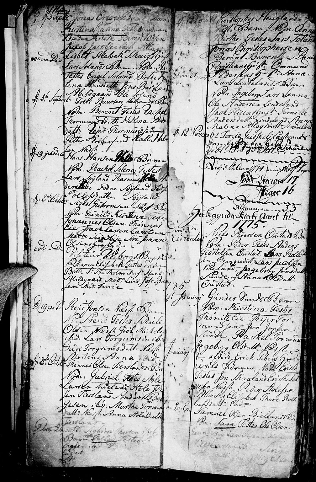 Flekkefjord sokneprestkontor, AV/SAK-1111-0012/F/Fa/Fac/L0001: Ministerialbok nr. A 1, 1773-1806, s. 6-7