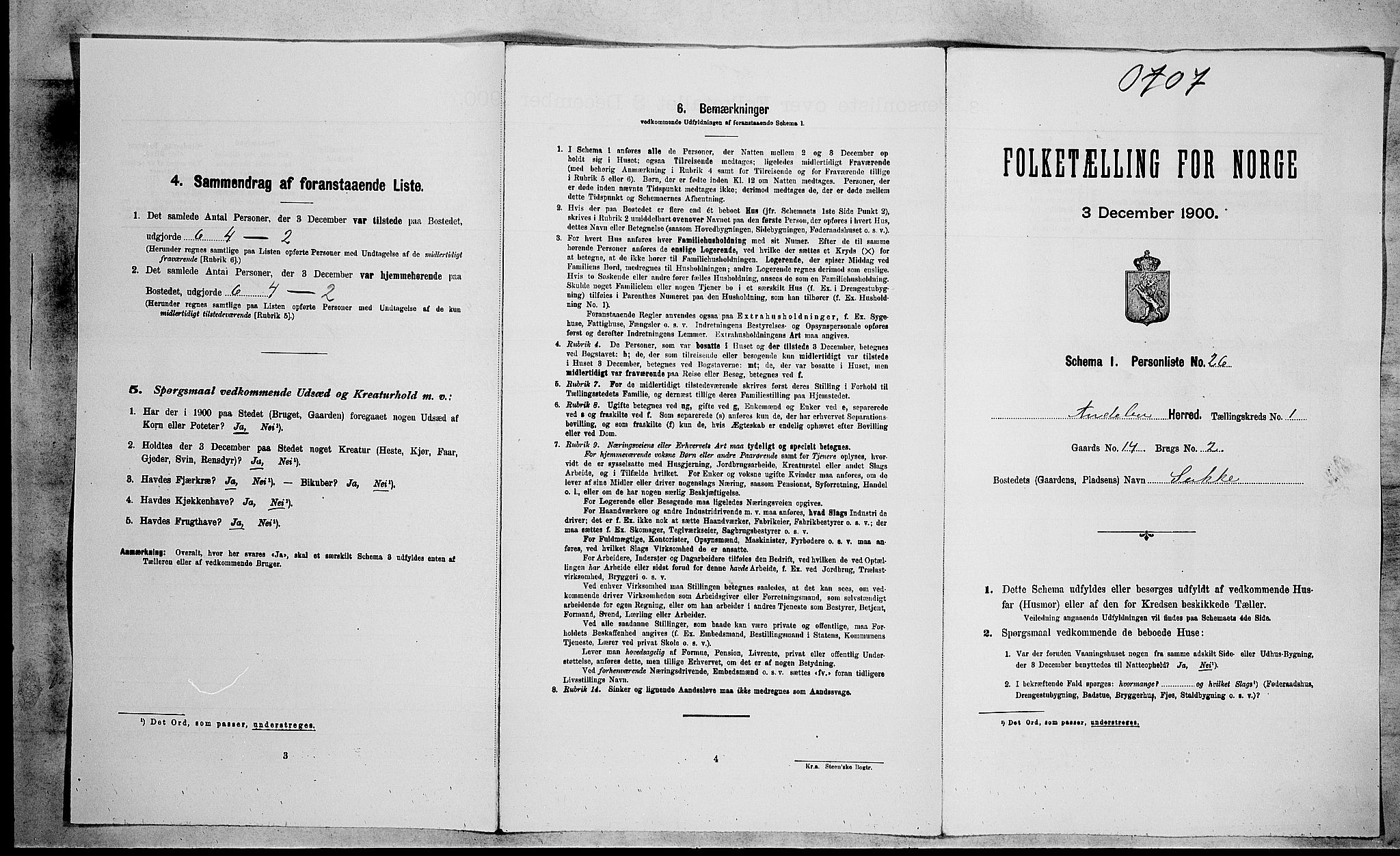 RA, Folketelling 1900 for 0719 Andebu herred, 1900, s. 153