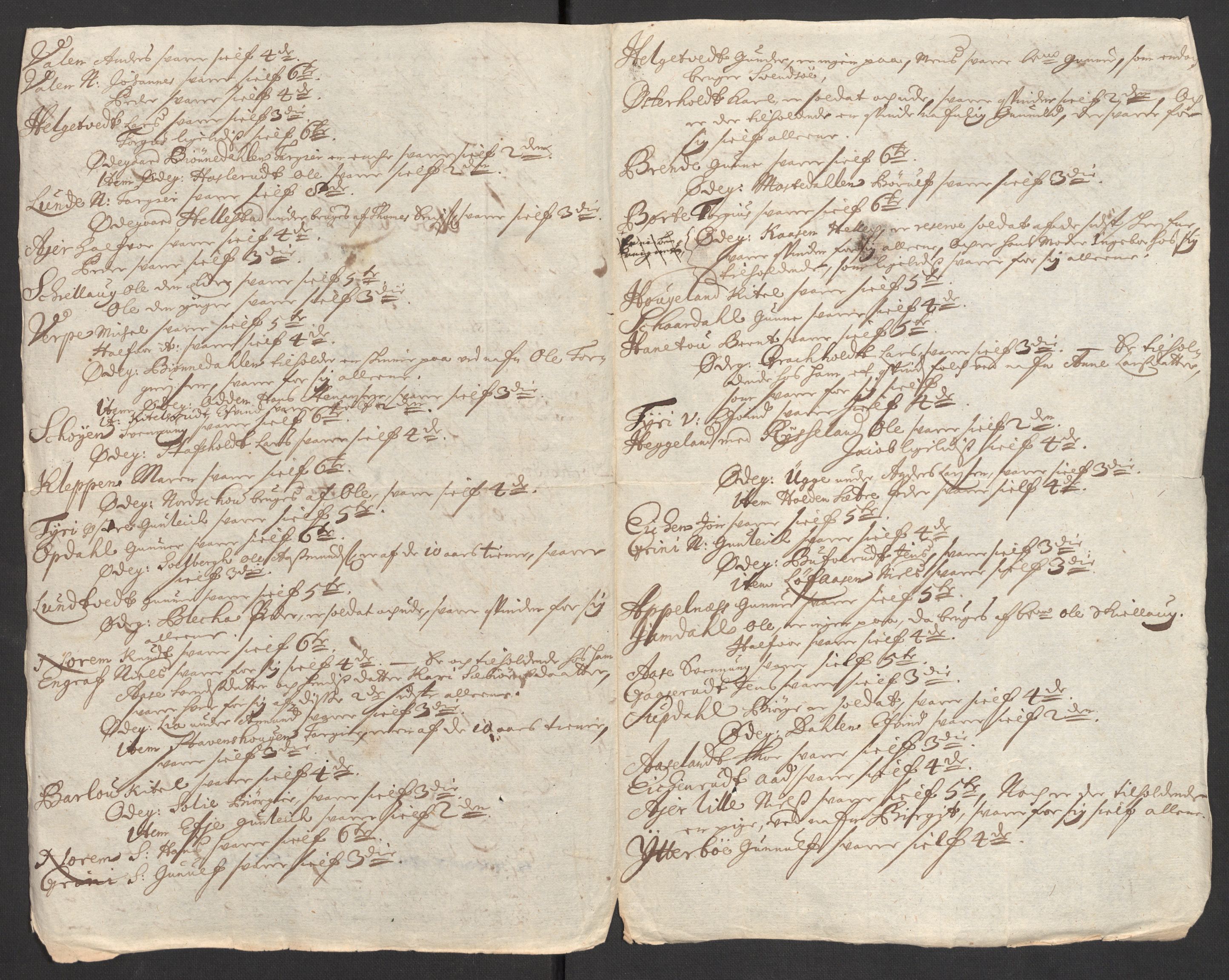 Rentekammeret inntil 1814, Reviderte regnskaper, Fogderegnskap, RA/EA-4092/R36/L2121: Fogderegnskap Øvre og Nedre Telemark og Bamble, 1711, s. 135