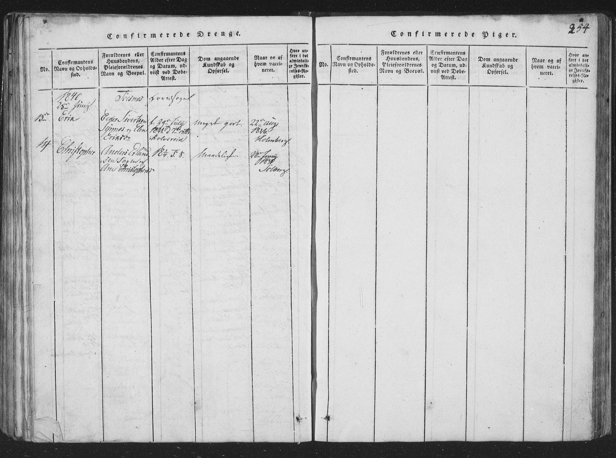Ministerialprotokoller, klokkerbøker og fødselsregistre - Nord-Trøndelag, SAT/A-1458/773/L0613: Ministerialbok nr. 773A04, 1815-1845, s. 254