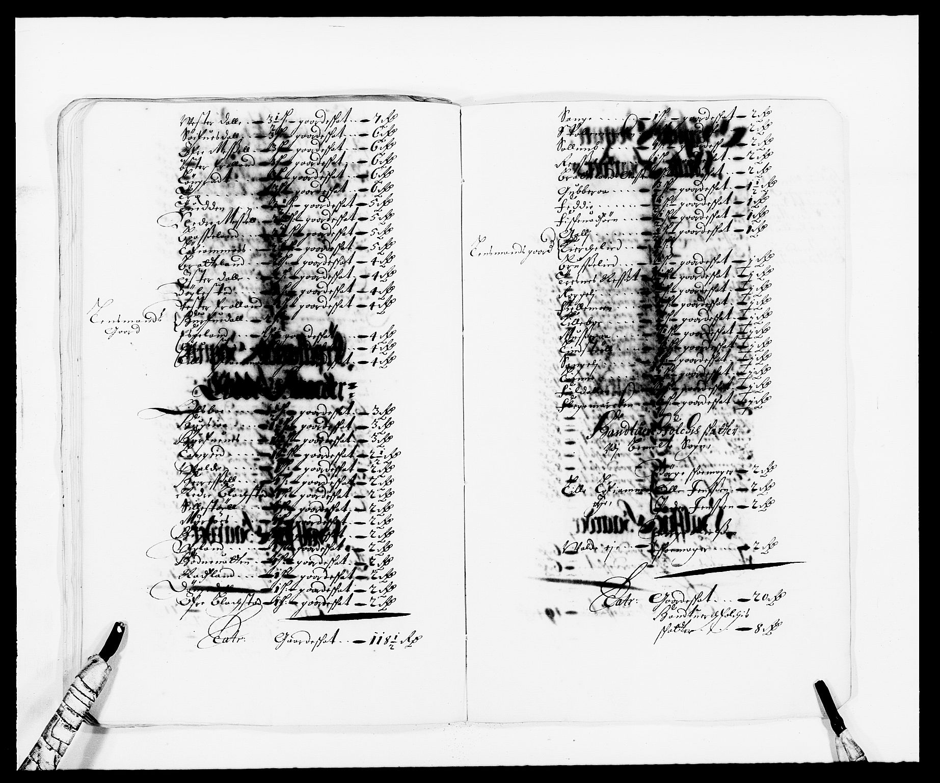 Rentekammeret inntil 1814, Reviderte regnskaper, Fogderegnskap, AV/RA-EA-4092/R39/L2301: Fogderegnskap Nedenes, 1675-1676, s. 288