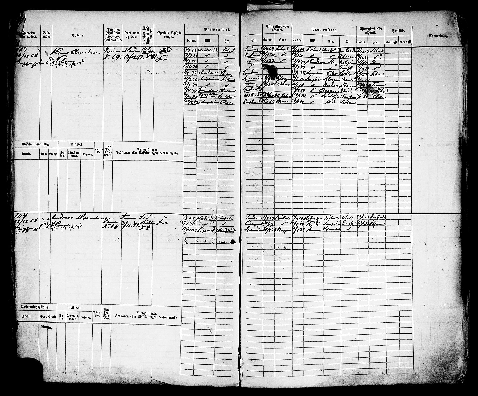 Sarpsborg mønstringskontor, AV/SAO-A-10569c/F/Fc/Fcb/L0004: Hovedrulle, 1868-1881, s. 55