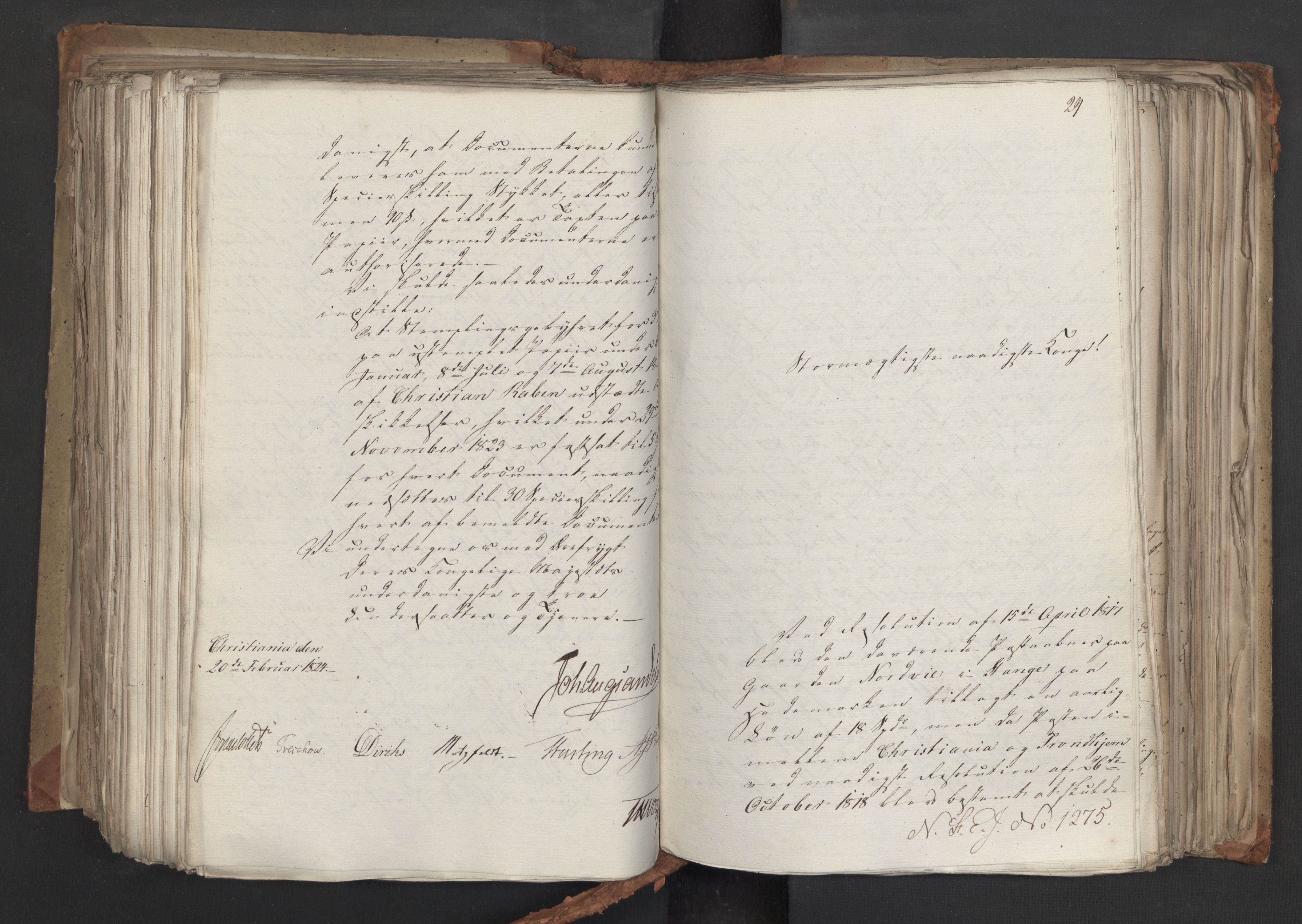 Statsrådsavdelingen i Stockholm, AV/RA-S-1003/D/Da/L0037: Regjeringsinnstillinger nr. 1115-1403, 1824, s. 453