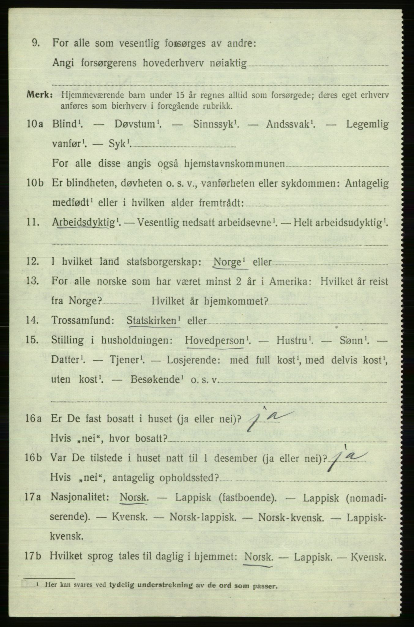 SATØ, Folketelling 1920 for 2019 Kjelvik herred, 1920, s. 5312