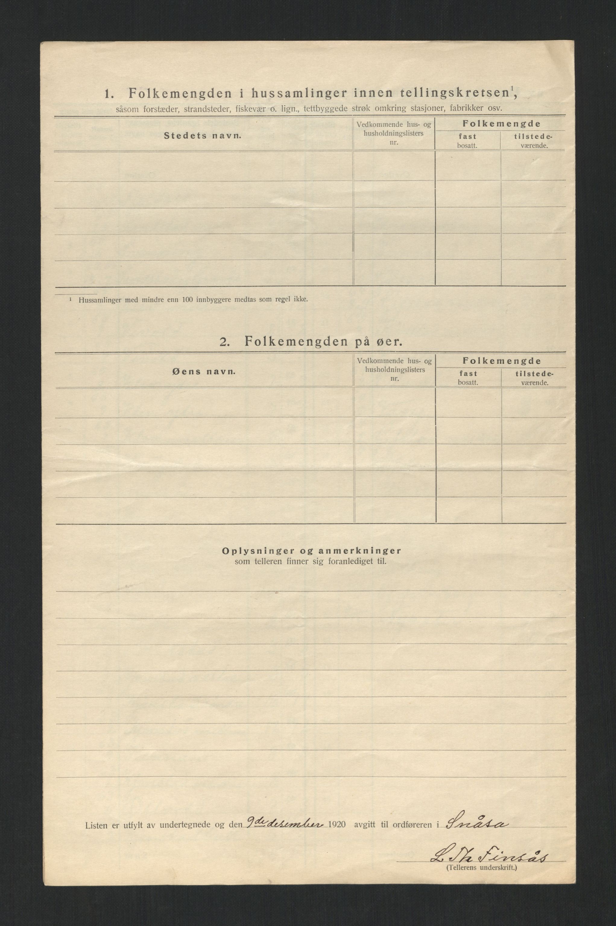 SAT, Folketelling 1920 for 1736 Snåsa herred, 1920, s. 50