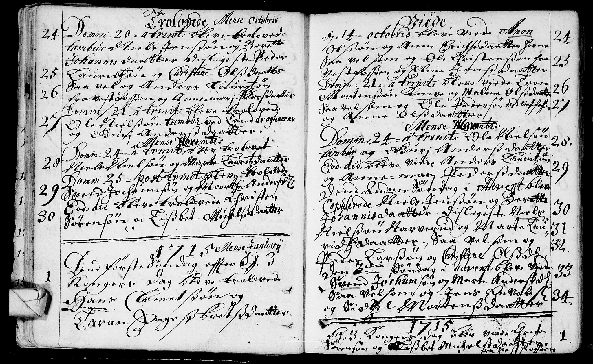 Eiker kirkebøker, AV/SAKO-A-4/F/Fa/L0005: Ministerialbok nr. I 5 /1, 1705-1759