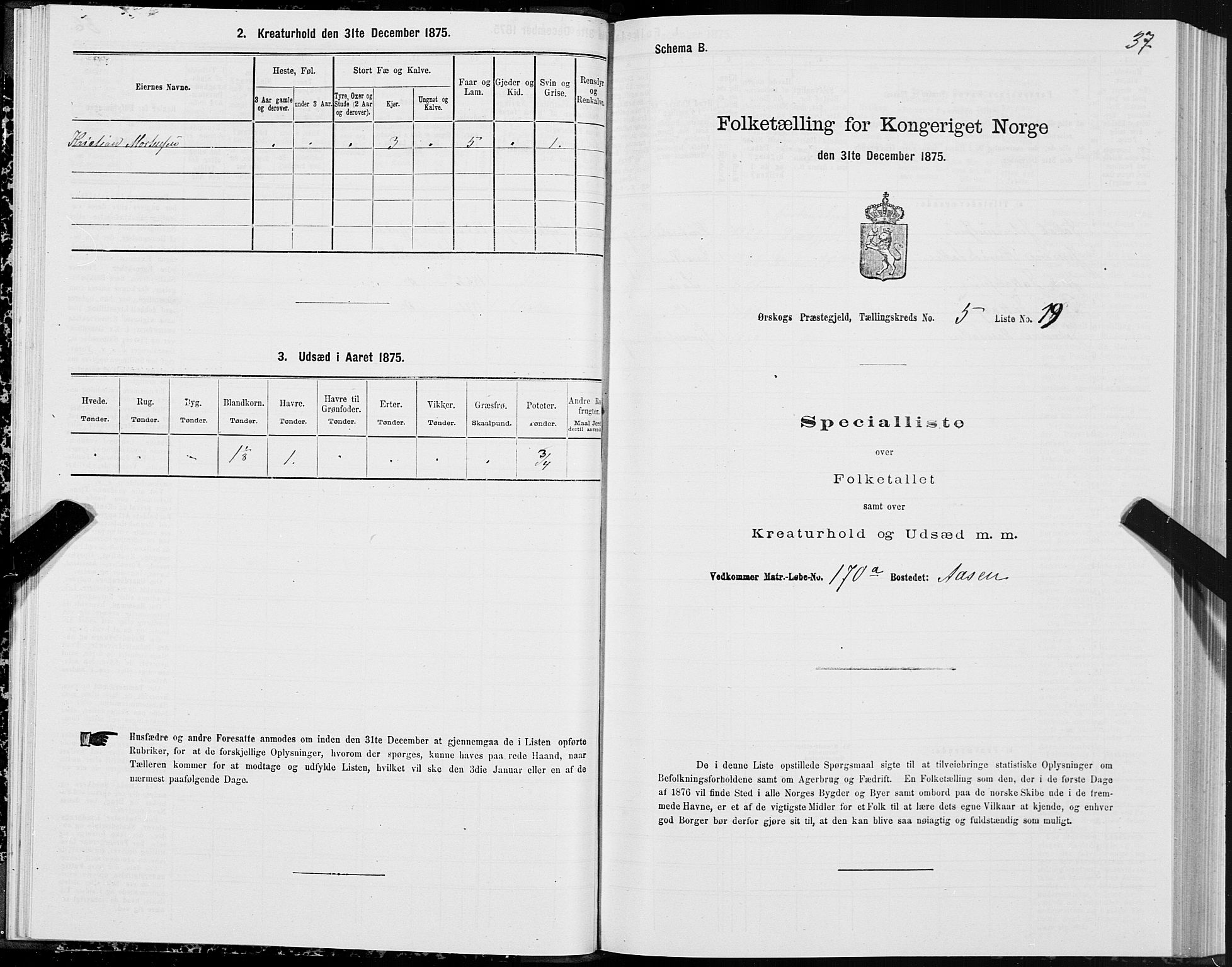 SAT, Folketelling 1875 for 1527P Ørskog prestegjeld, 1875, s. 4037