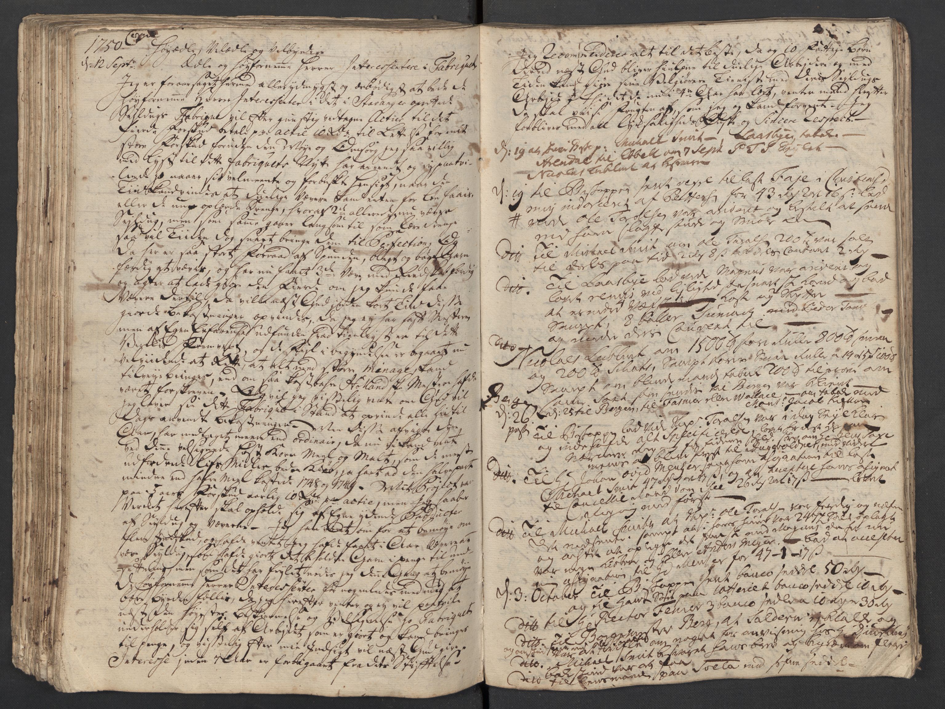 Pa 0119 - Smith, Lauritz Andersen og Lauritz Lauritzen, SAST/A-100231/O/L0001: Kopibøker m.m., 1746-1755, s. 120