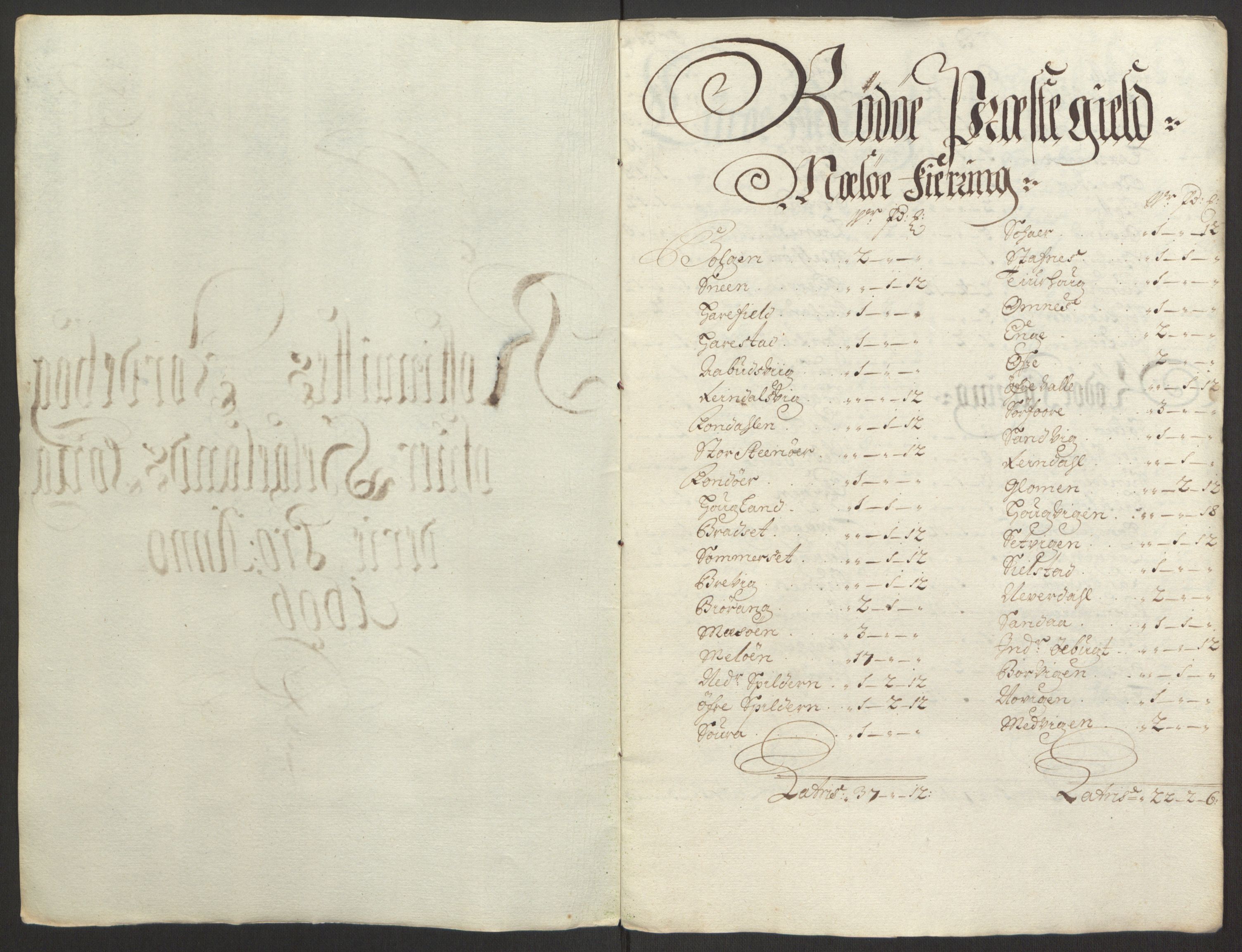 Rentekammeret inntil 1814, Reviderte regnskaper, Fogderegnskap, AV/RA-EA-4092/R65/L4505: Fogderegnskap Helgeland, 1693-1696, s. 492