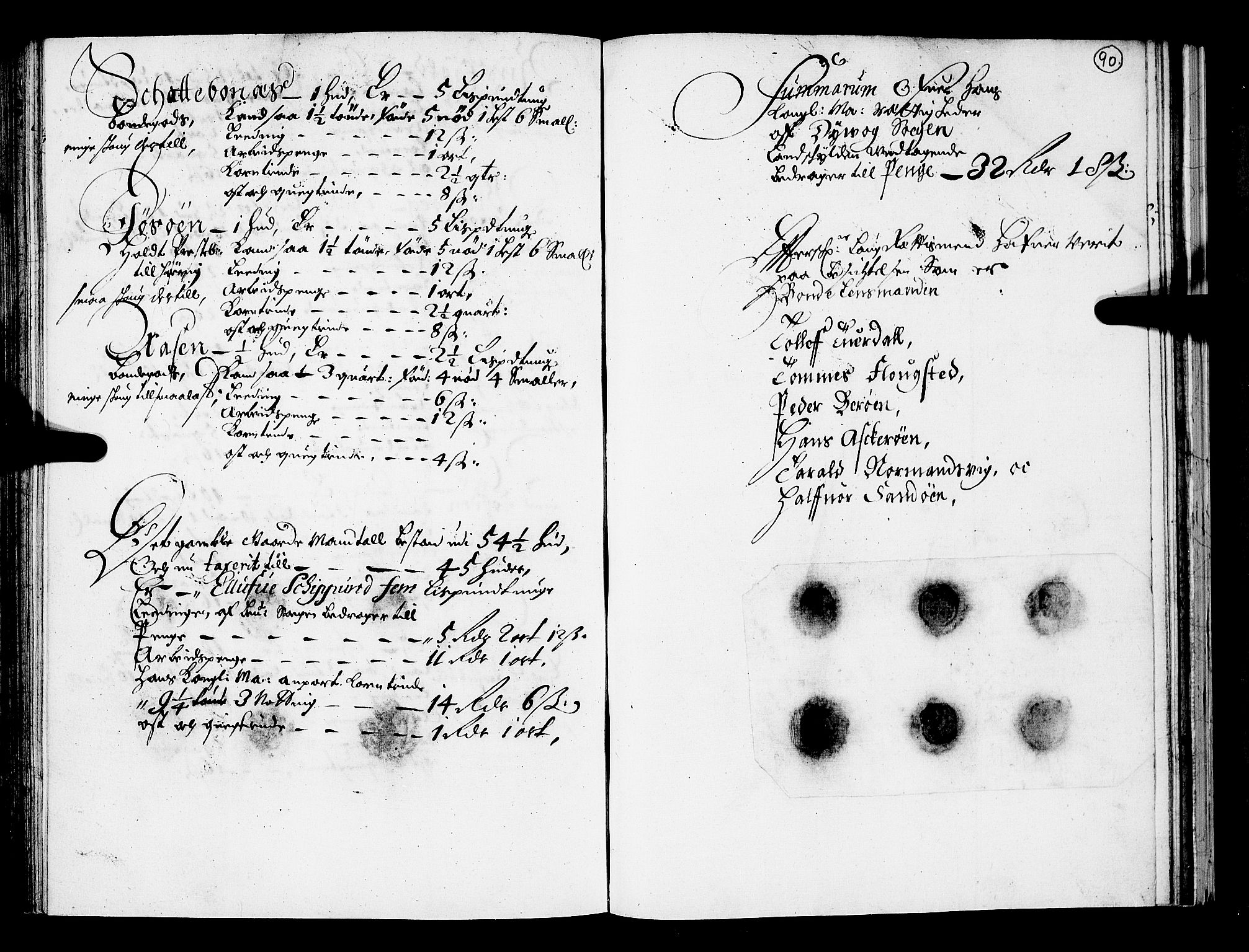 Rentekammeret inntil 1814, Realistisk ordnet avdeling, AV/RA-EA-4070/N/Nb/Nba/L0028: Nedenes len, 1668, s. 89b-90a