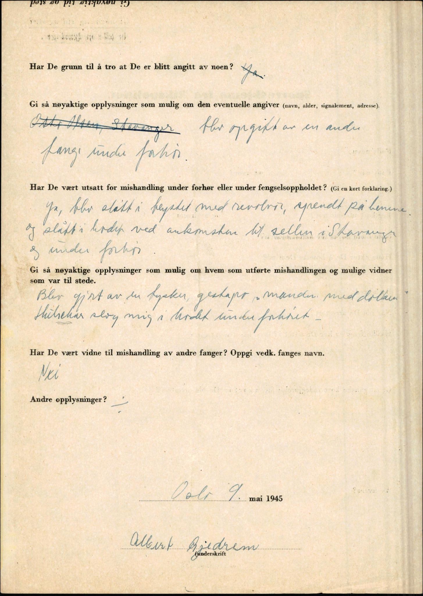 Rikspolitisjefen, AV/RA-S-1560/L/L0005: Gidske, Peder Martin -  Hansell, Georg, 1940-1945, s. 32