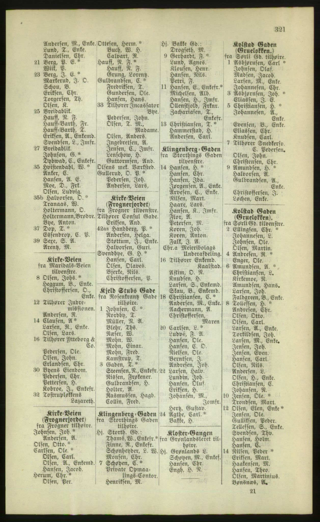 Kristiania/Oslo adressebok, PUBL/-, 1880, s. 321