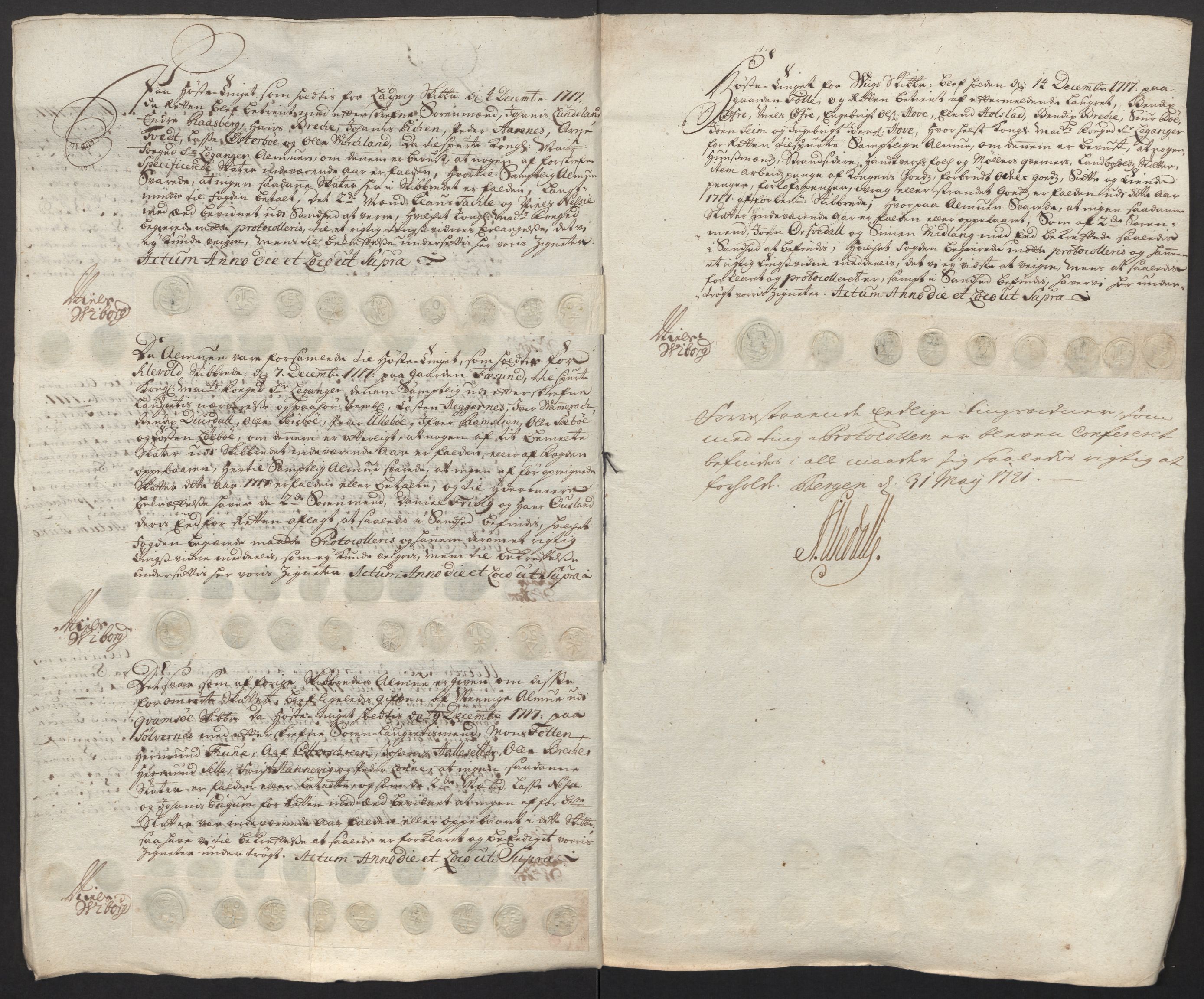 Rentekammeret inntil 1814, Reviderte regnskaper, Fogderegnskap, RA/EA-4092/R52/L3321: Fogderegnskap Sogn, 1717-1718, s. 32