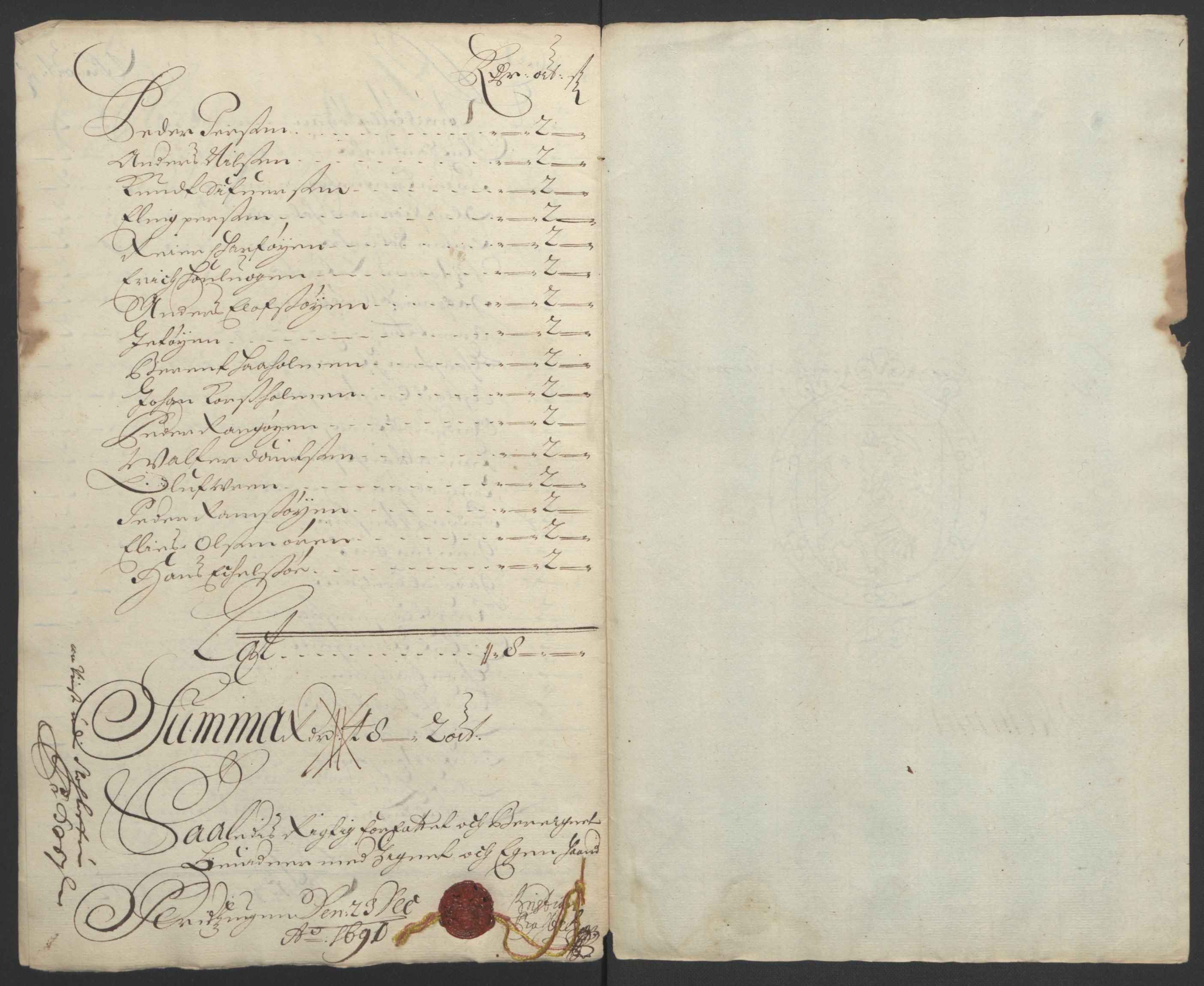 Rentekammeret inntil 1814, Reviderte regnskaper, Fogderegnskap, RA/EA-4092/R56/L3734: Fogderegnskap Nordmøre, 1690-1691, s. 89