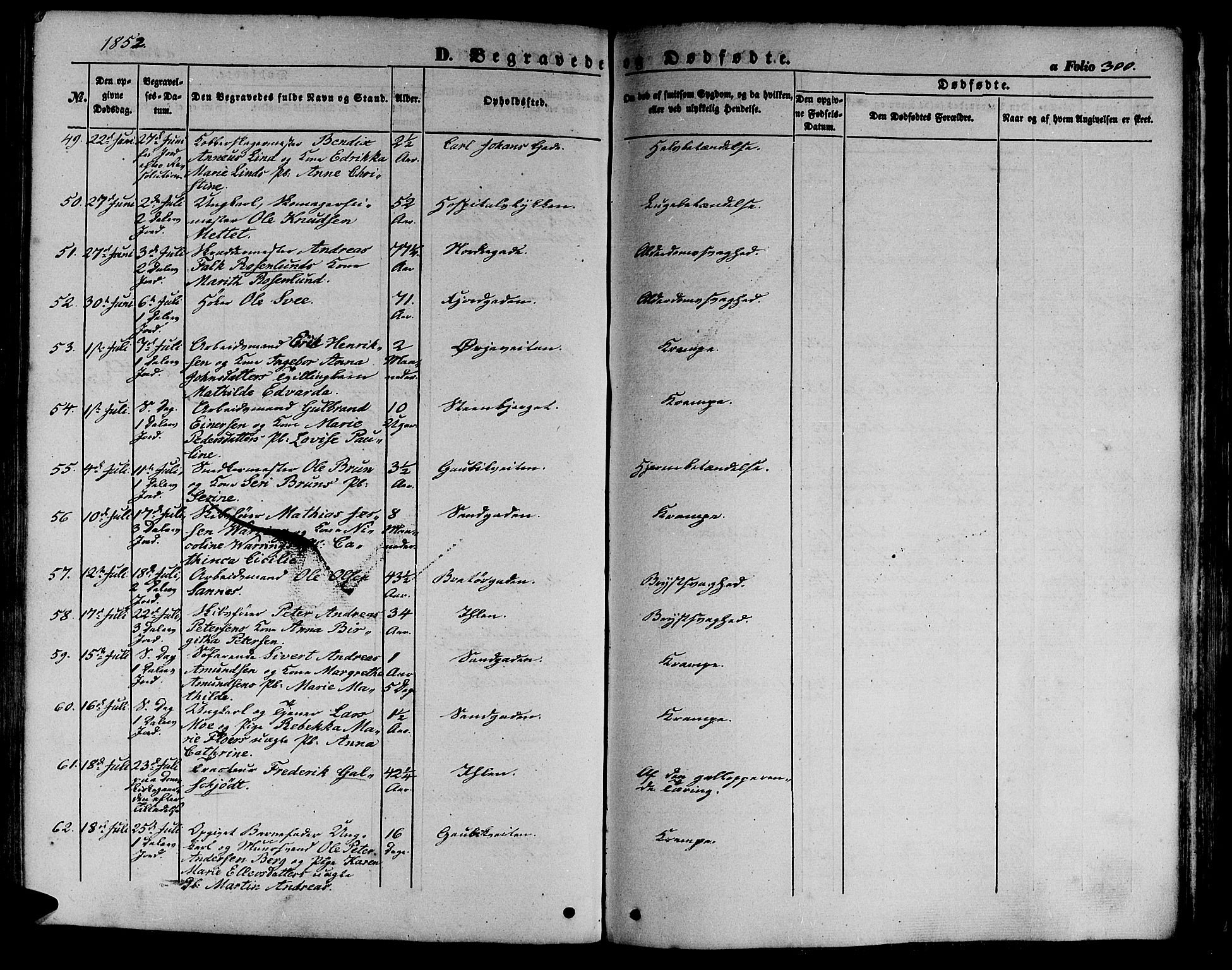 Ministerialprotokoller, klokkerbøker og fødselsregistre - Sør-Trøndelag, AV/SAT-A-1456/602/L0137: Klokkerbok nr. 602C05, 1846-1856, s. 300