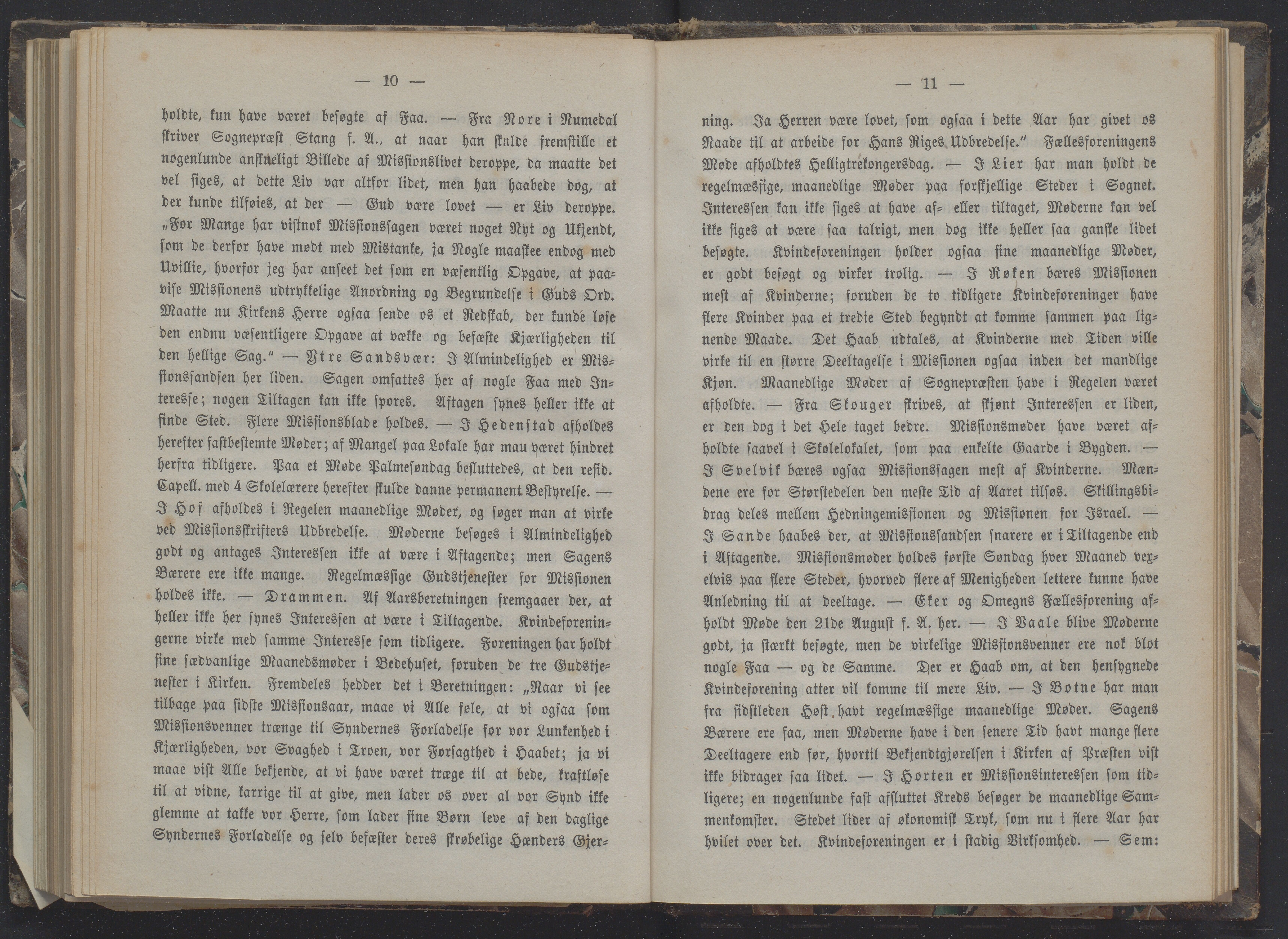 Det Norske Misjonsselskap - hovedadministrasjonen, VID/MA-A-1045/D/Db/Dba/L0337/0010: Beretninger, Bøker, Skrifter o.l   / Årsberetninger 29 , 1871, s. 10-11