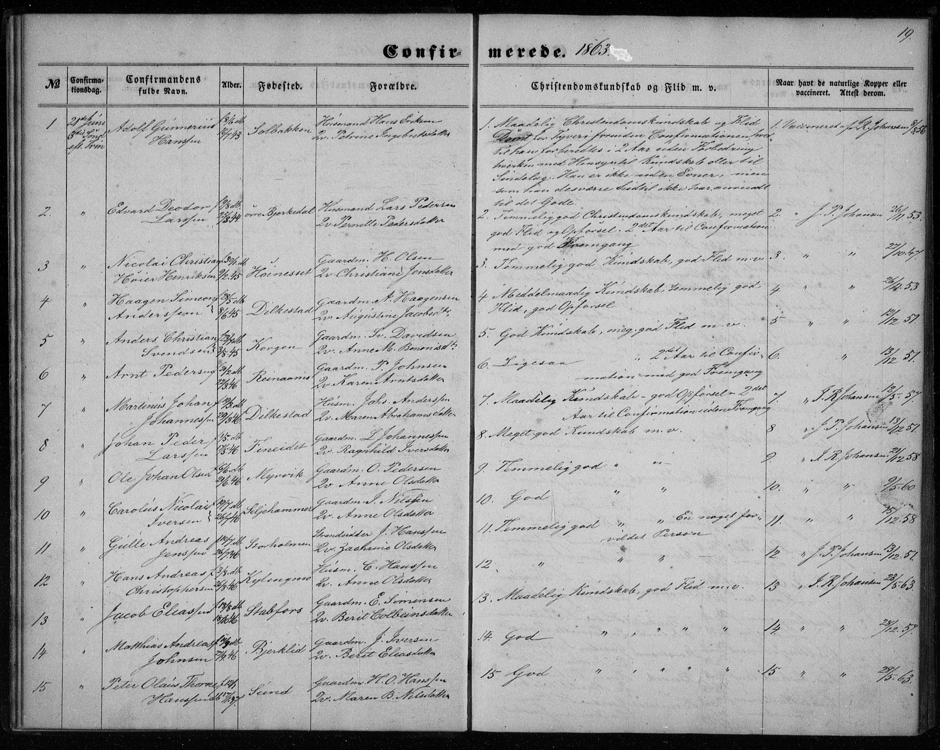 Ministerialprotokoller, klokkerbøker og fødselsregistre - Nordland, SAT/A-1459/825/L0357: Ministerialbok nr. 825A11, 1859-1877, s. 19